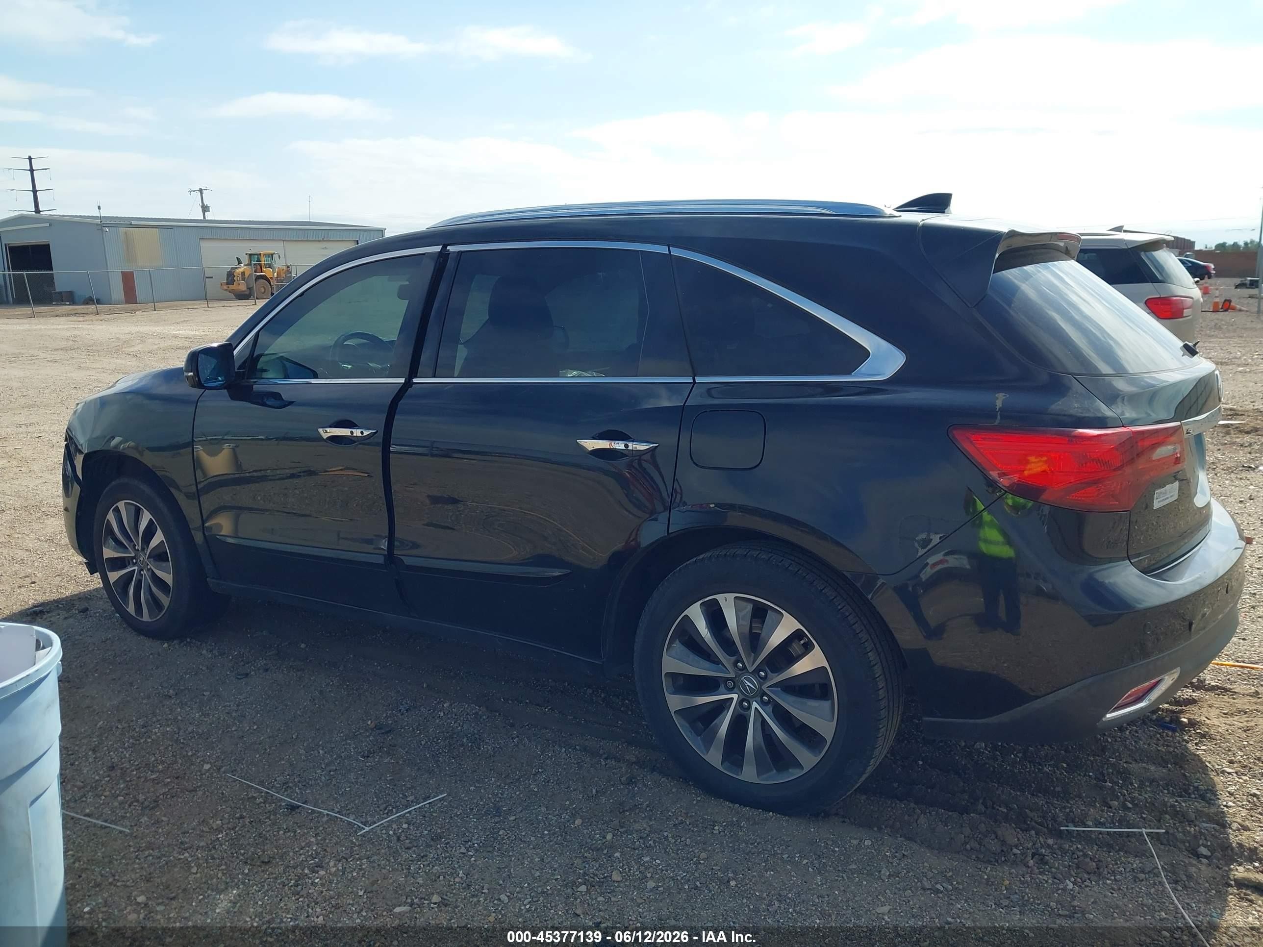 2014 Acura Mdx Technology Package Black vin: 5FRYD3H44EB016113