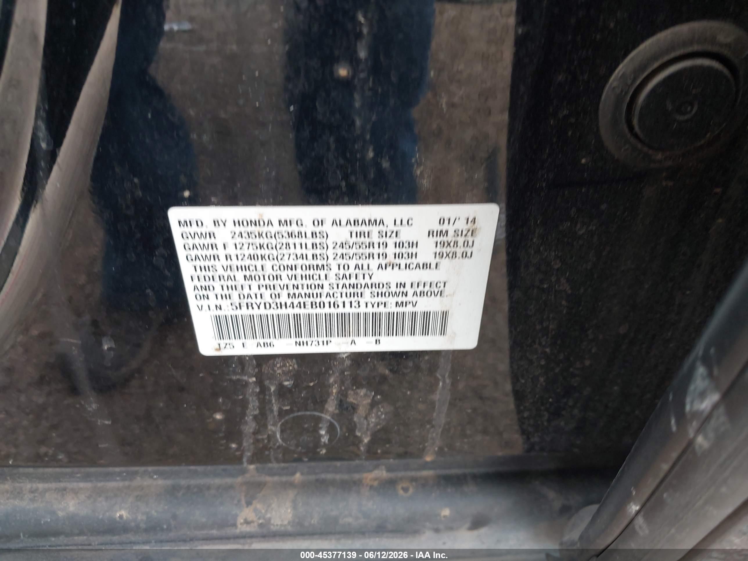 2014 Acura Mdx Technology Package Black vin: 5FRYD3H44EB016113