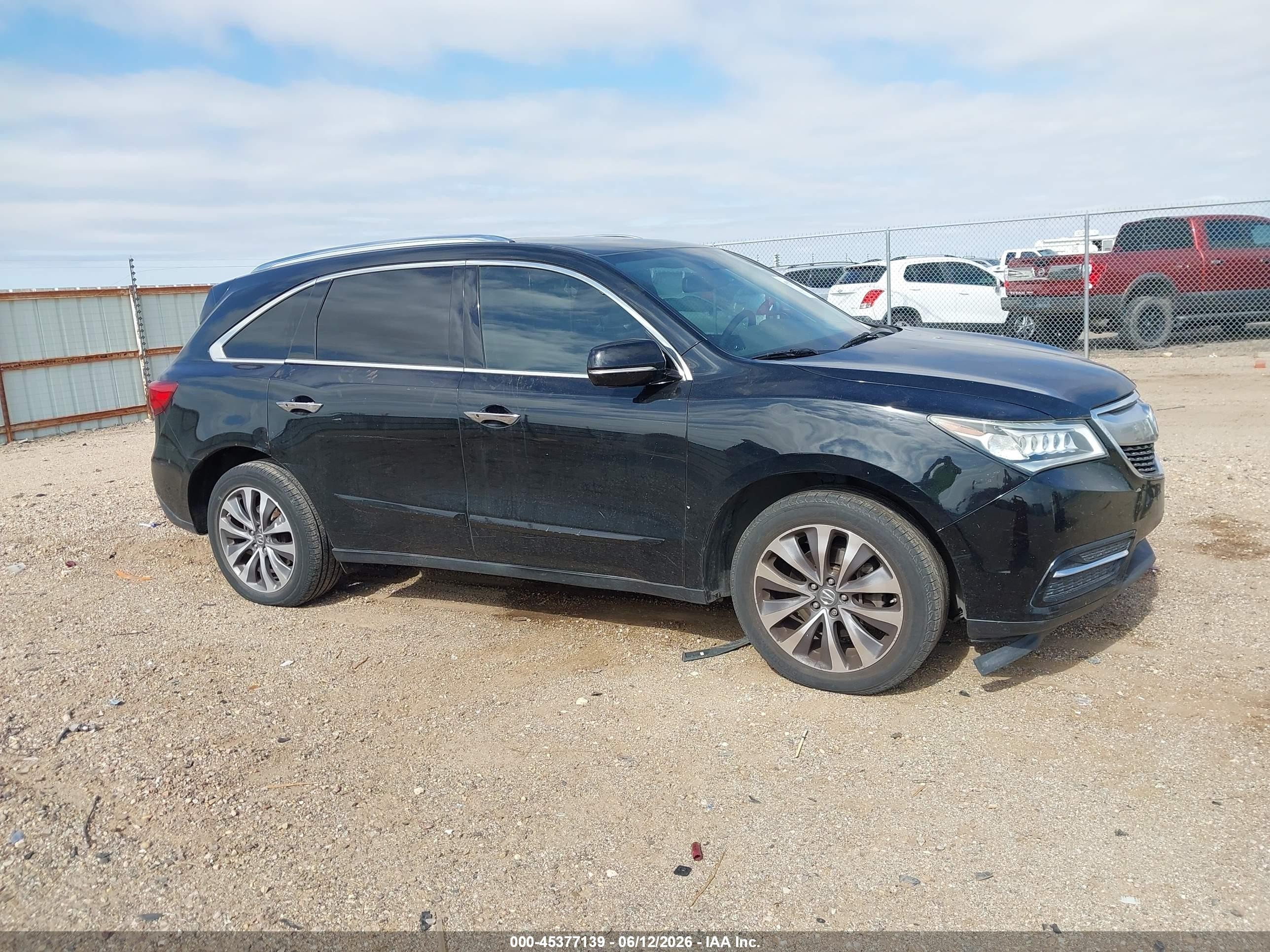 2014 Acura Mdx Technology Package Black vin: 5FRYD3H44EB016113