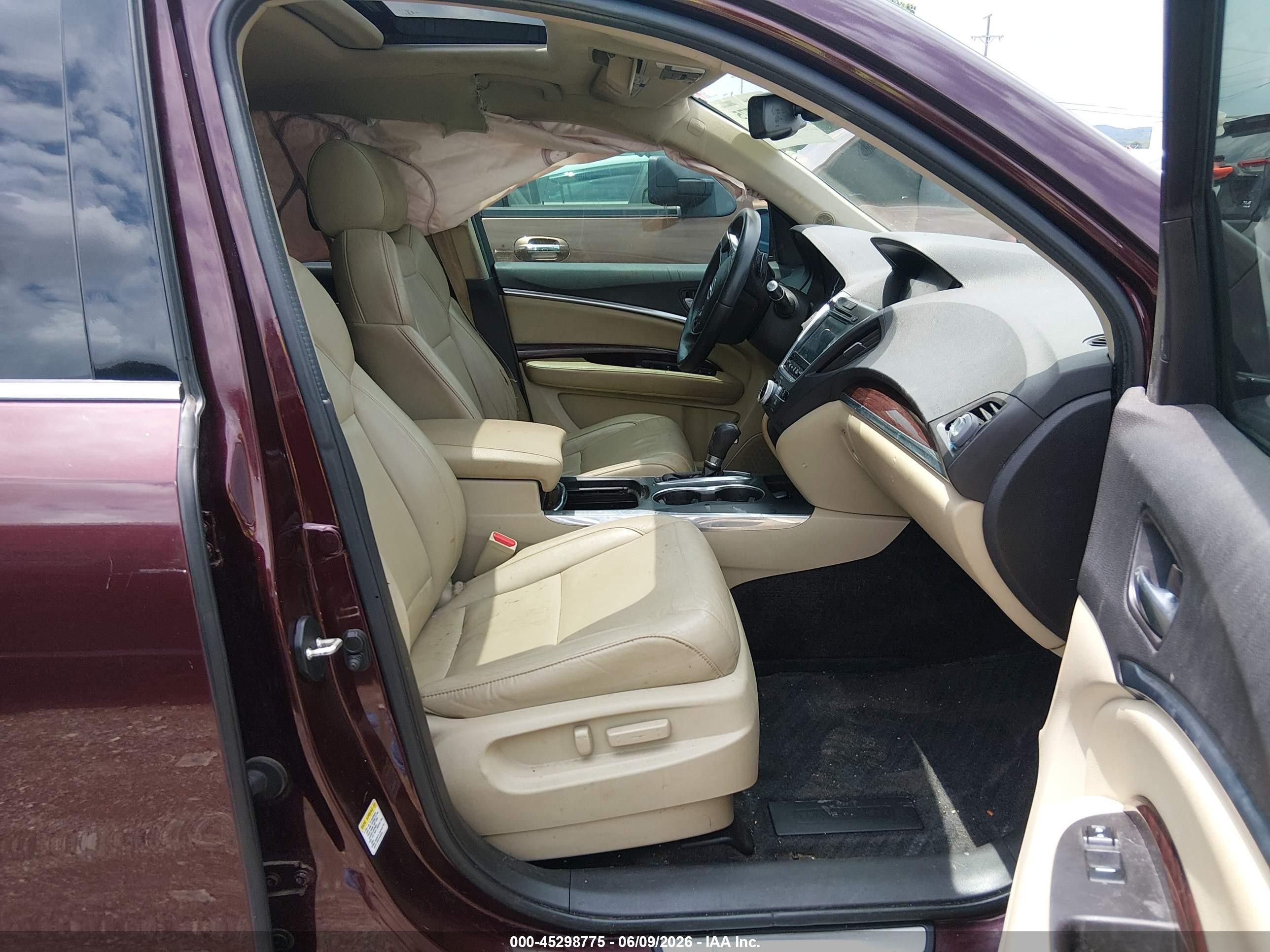 2014 Acura Mdx Technology Package Burgundy vin: 5FRYD3H44EB019092