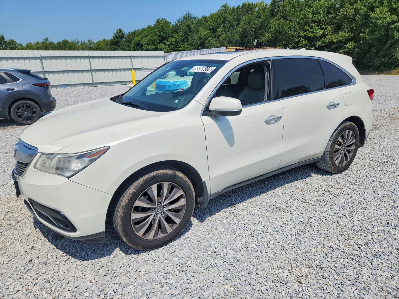 2015 Acura Mdx Technology White vin: 5FRYD3H44FB012807