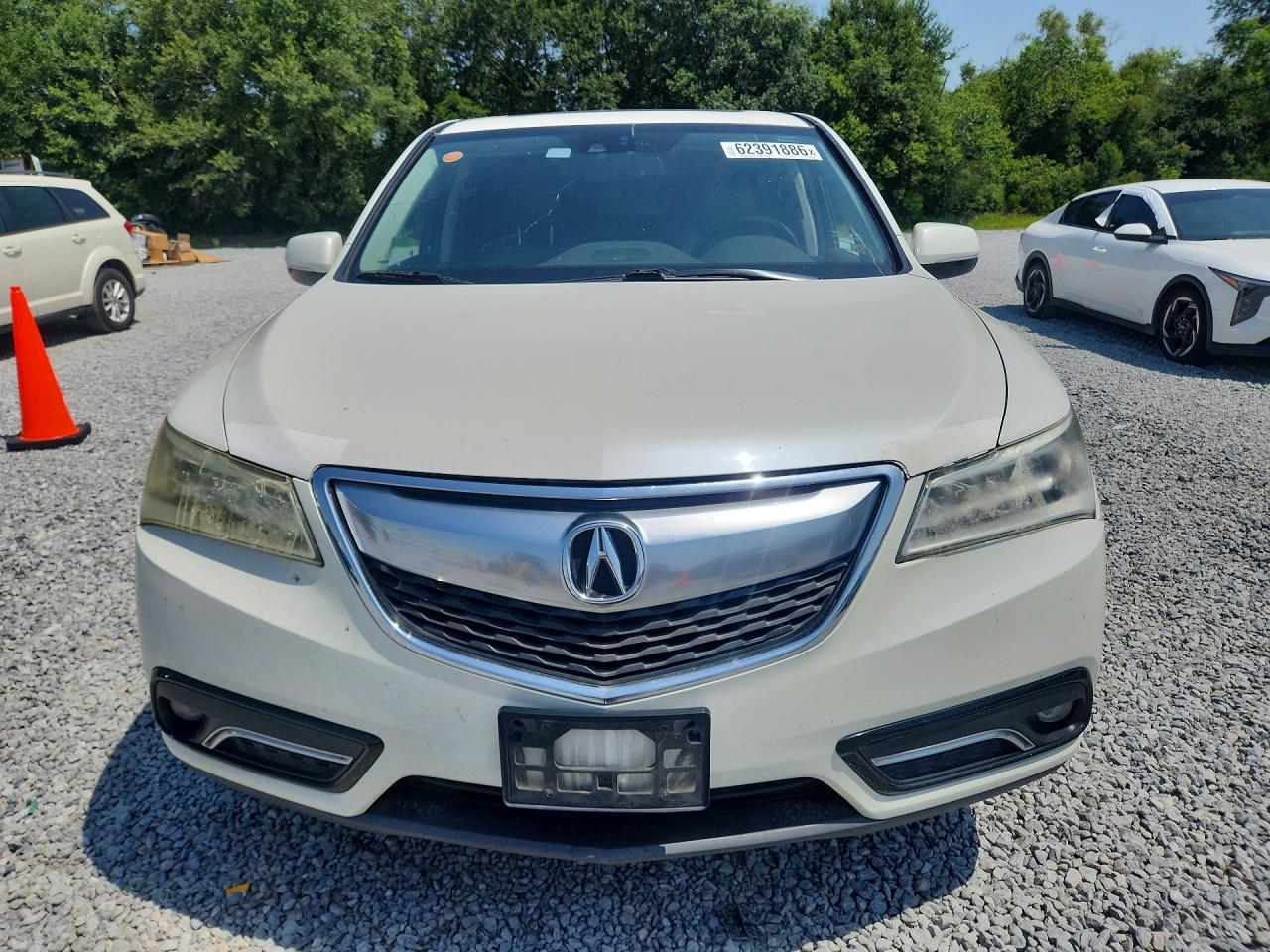 2015 Acura Mdx Technology White vin: 5FRYD3H44FB012807