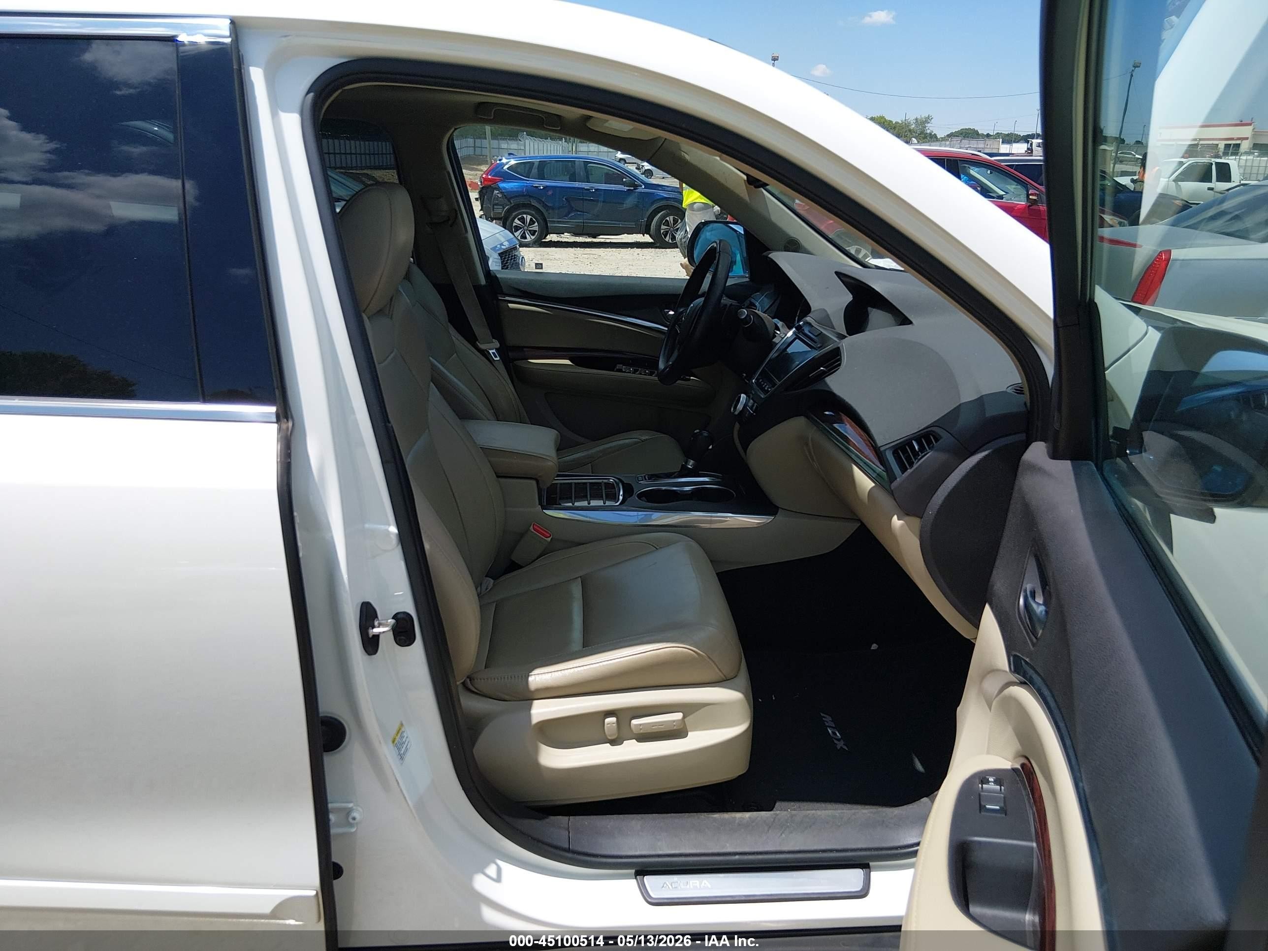 2015 Acura Mdx Technology Package White vin: 5FRYD3H44FB012886