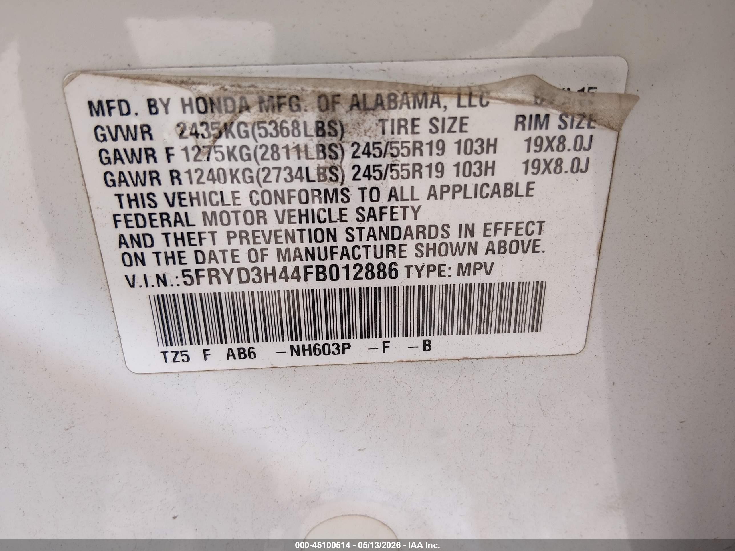 2015 Acura Mdx Technology Package White vin: 5FRYD3H44FB012886