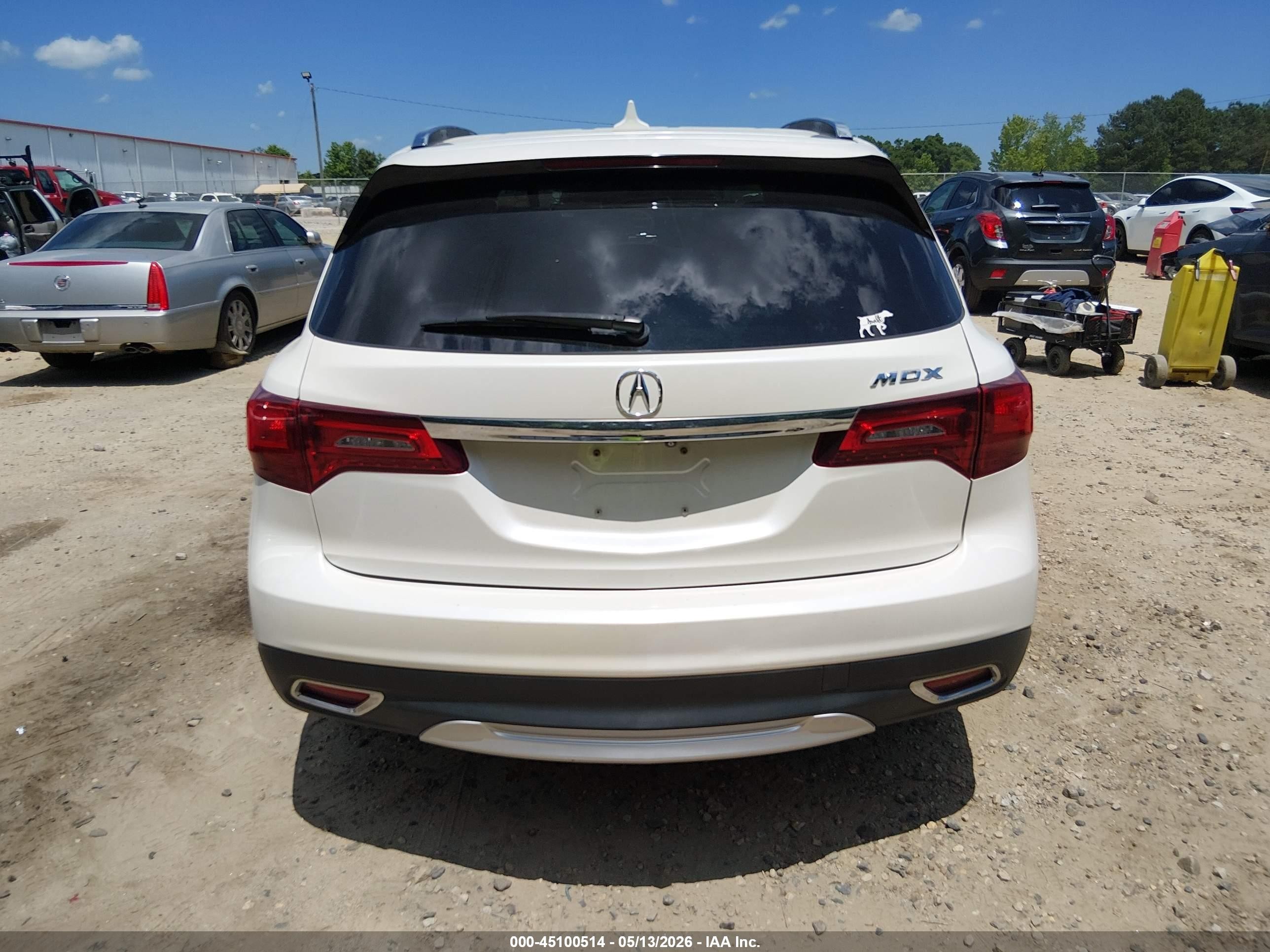 2015 Acura Mdx Technology Package White vin: 5FRYD3H44FB012886