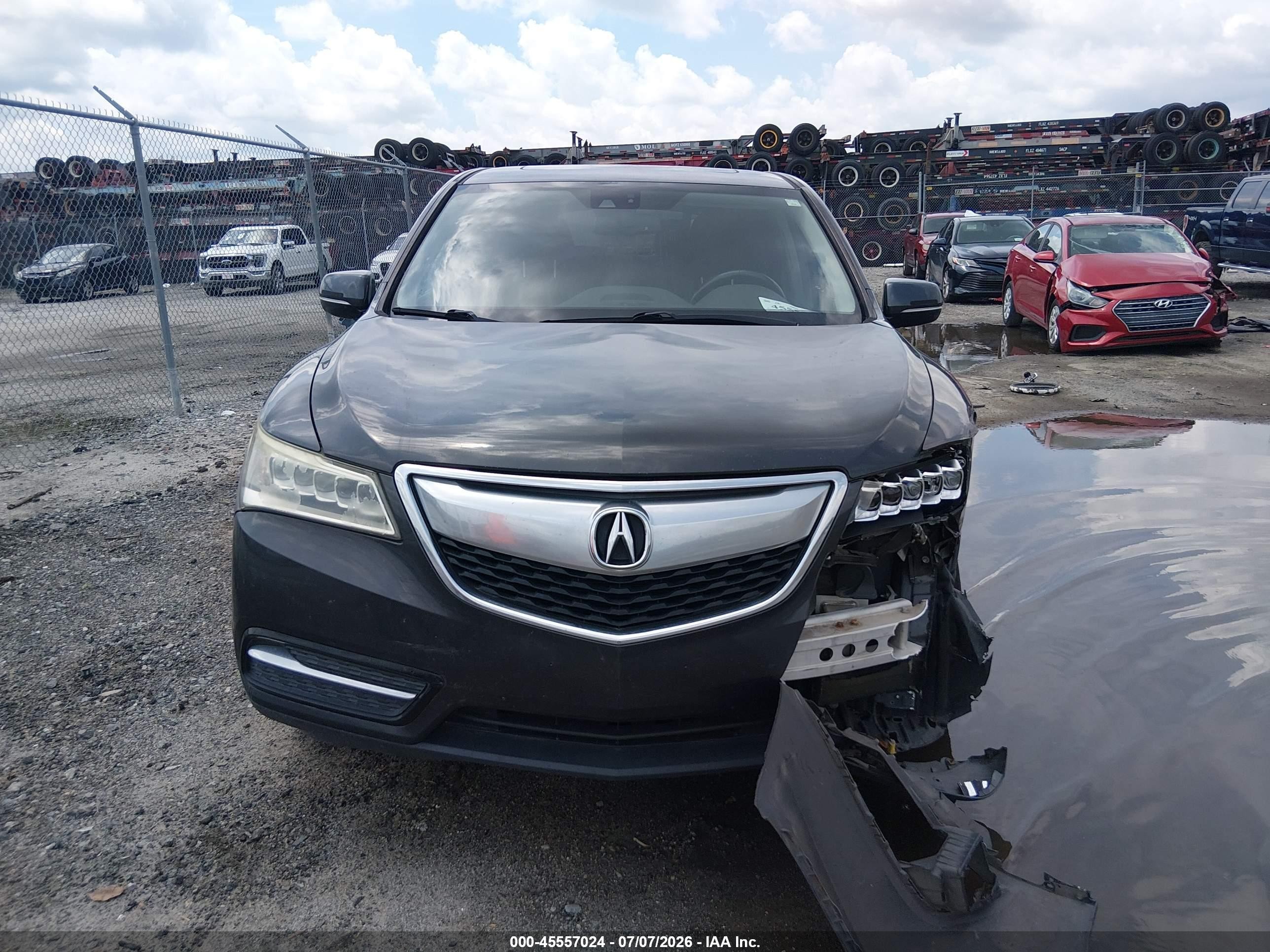 2015 Acura Mdx Technology Package Gray vin: 5FRYD3H44FB014606