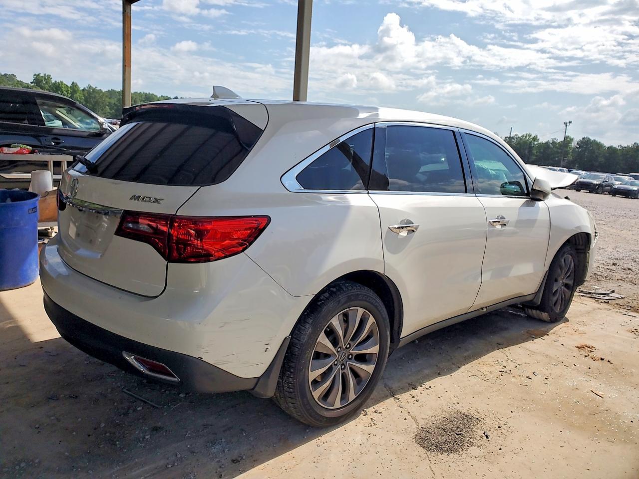 2014 Acura Mdx Technology White vin: 5FRYD3H45EB007582