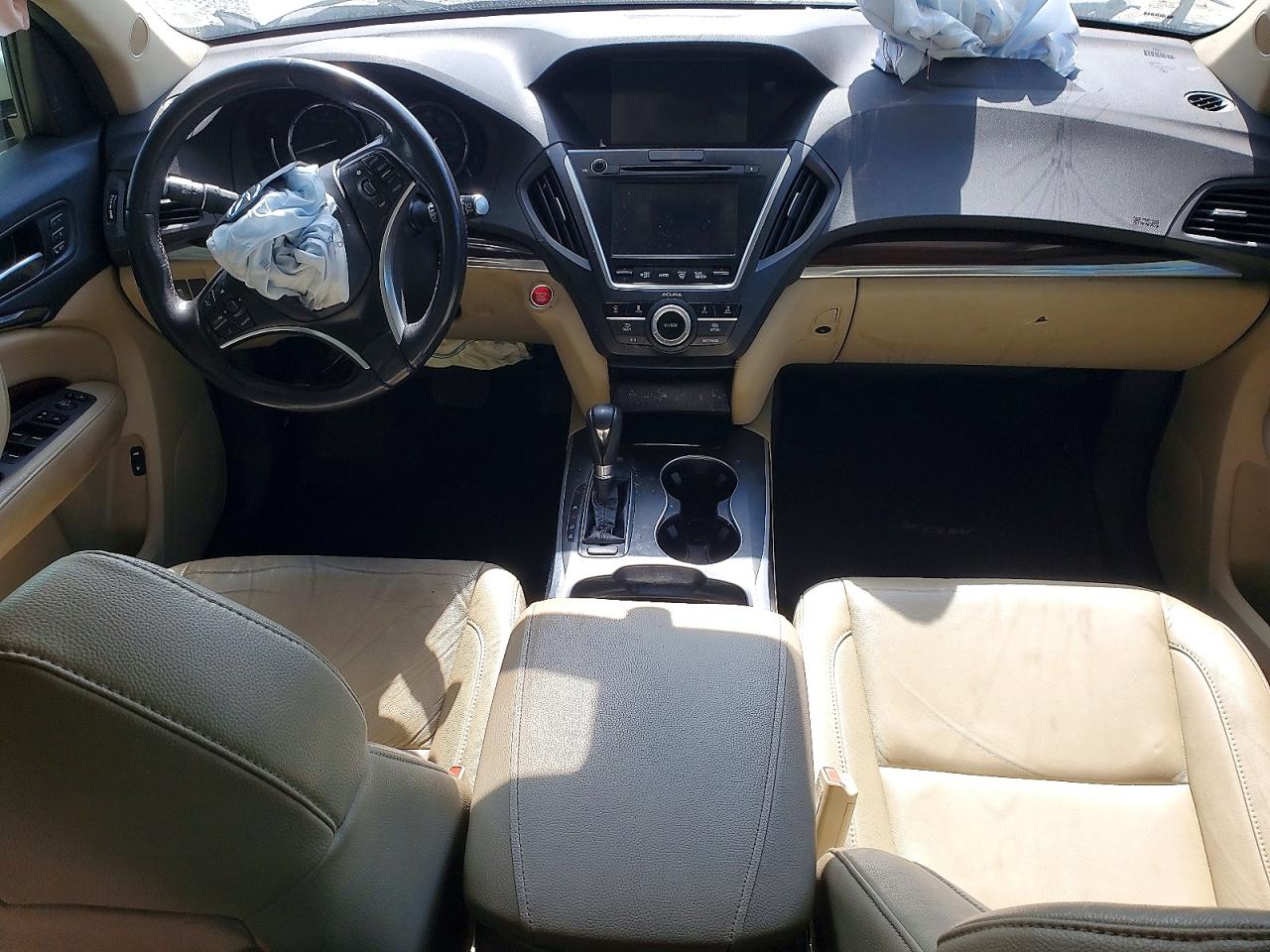 2014 Acura Mdx Technology White vin: 5FRYD3H45EB007582