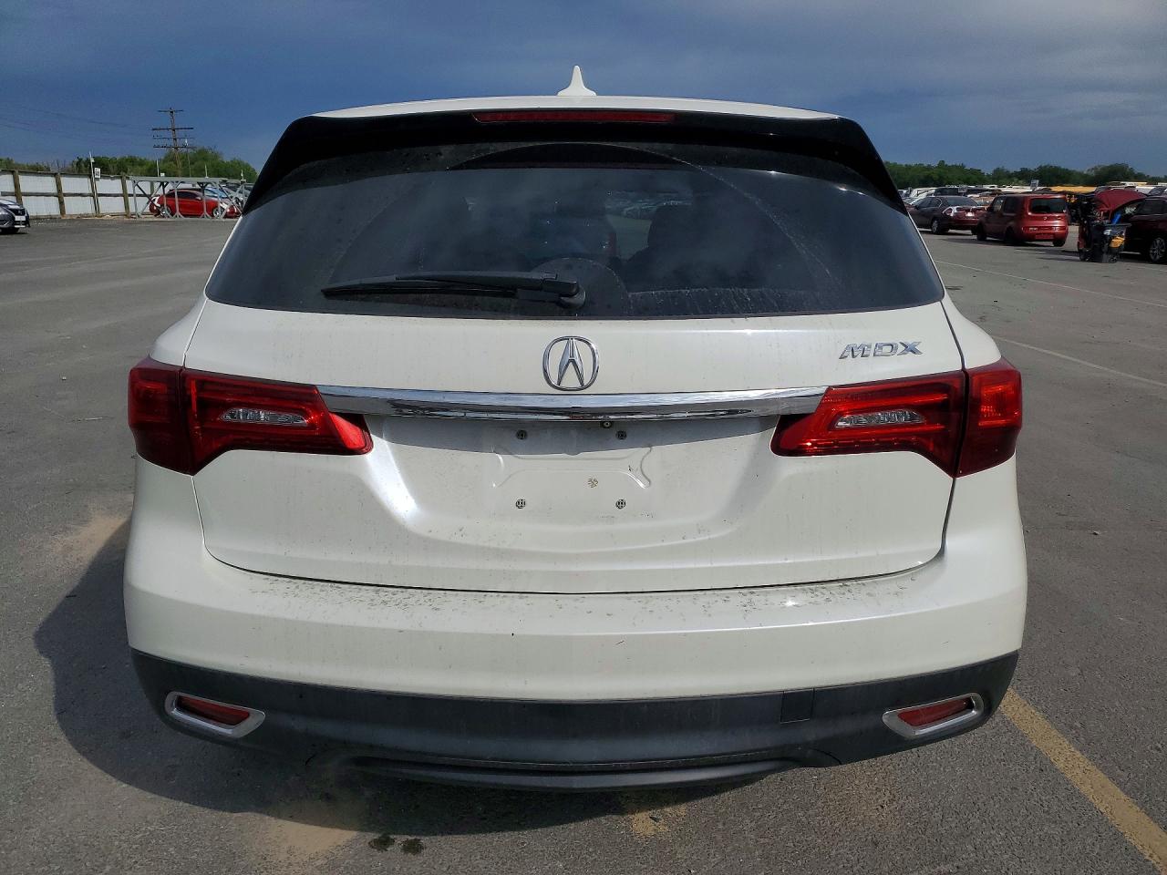 2014 Acura Mdx Technology White vin: 5FRYD3H45EB009297