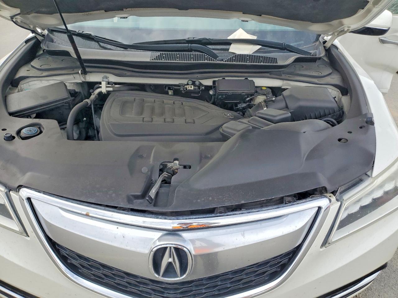 2014 Acura Mdx Technology White vin: 5FRYD3H45EB009297