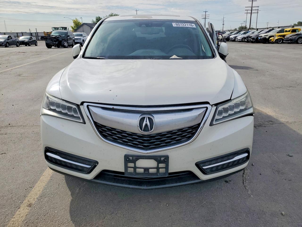 2014 Acura Mdx Technology White vin: 5FRYD3H45EB009297