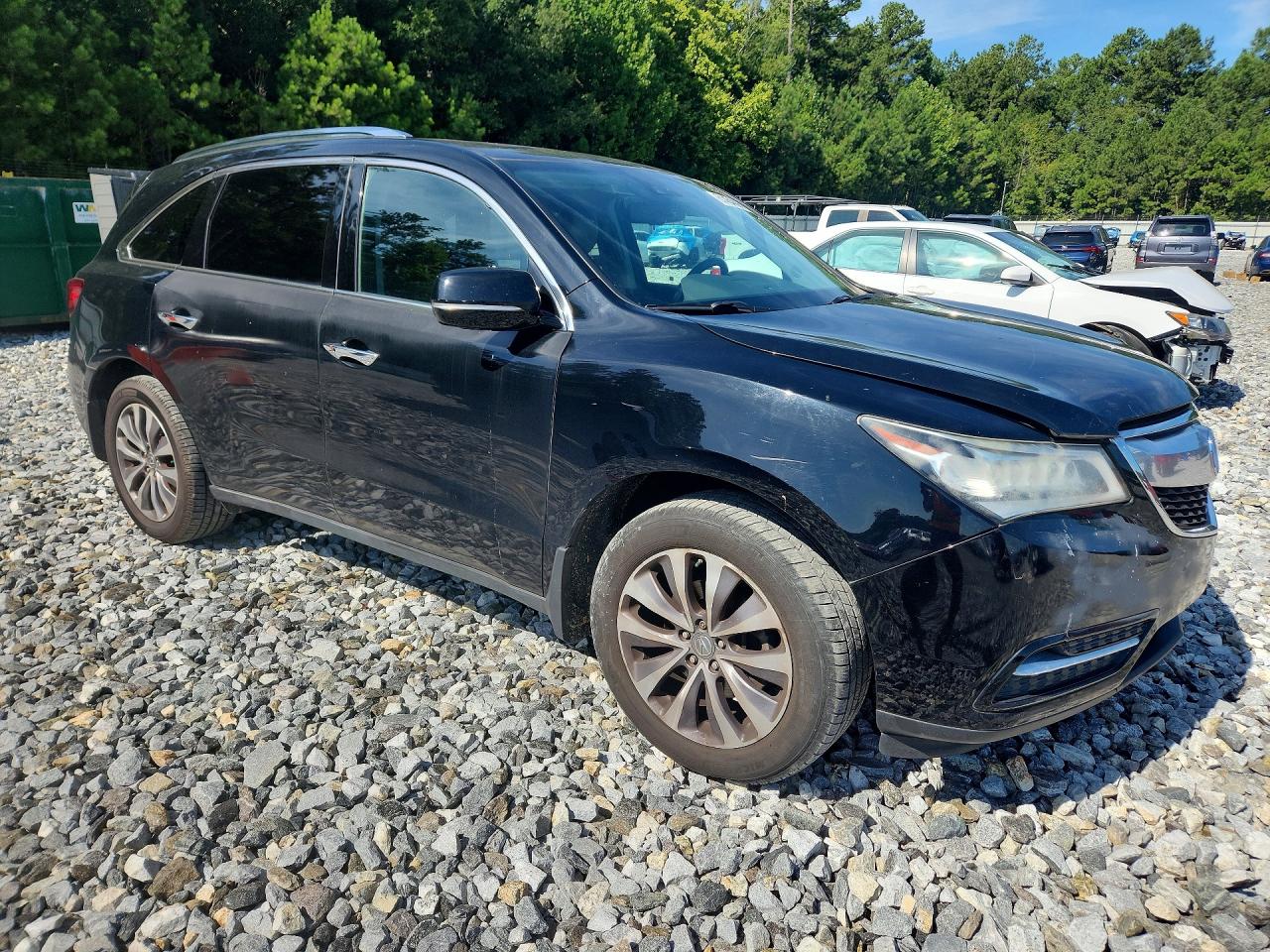 2014 Acura Mdx Technology Black vin: 5FRYD3H45EB013432