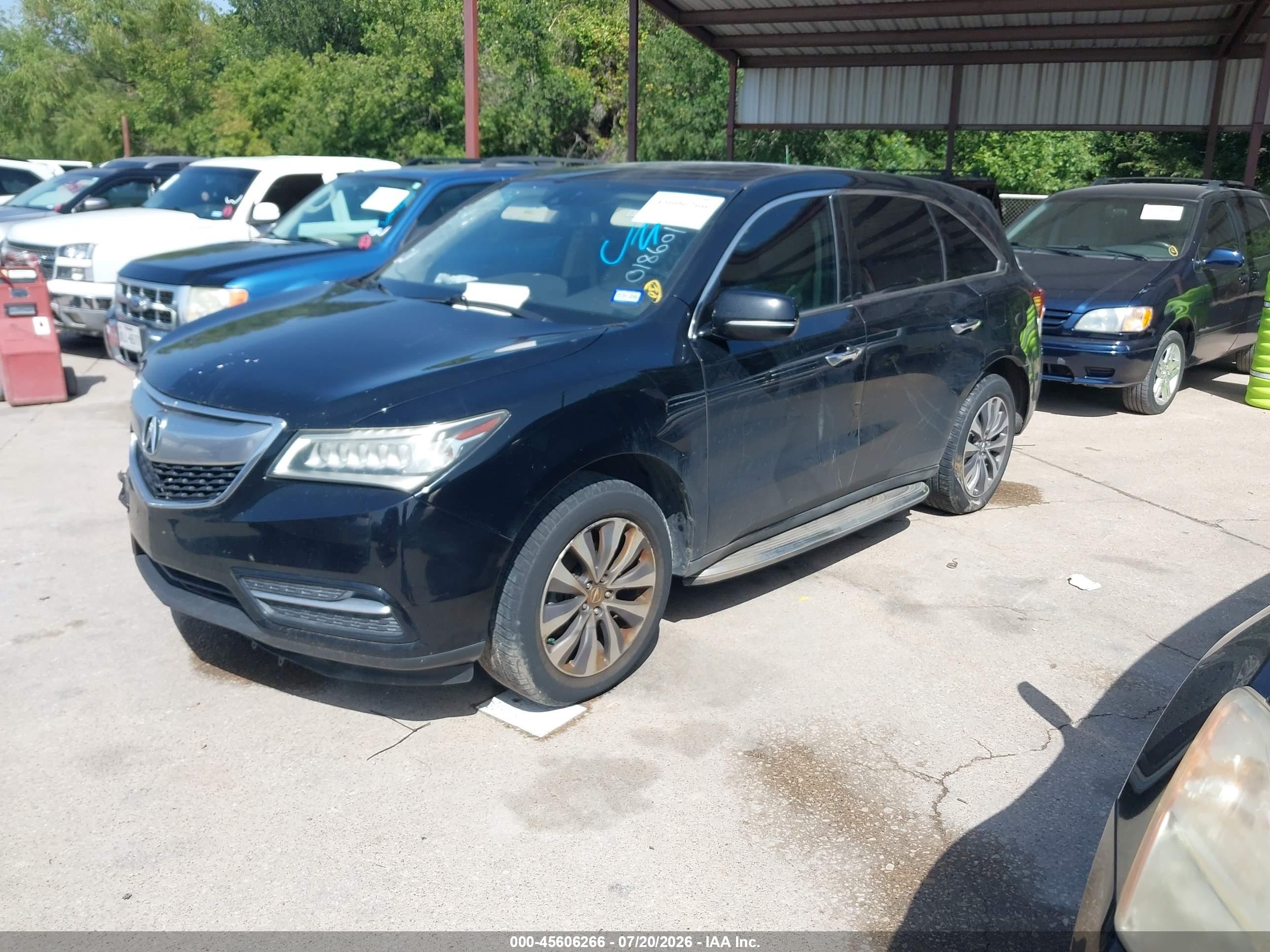 2014 Acura Mdx Technology Package Black vin: 5FRYD3H45EB018601