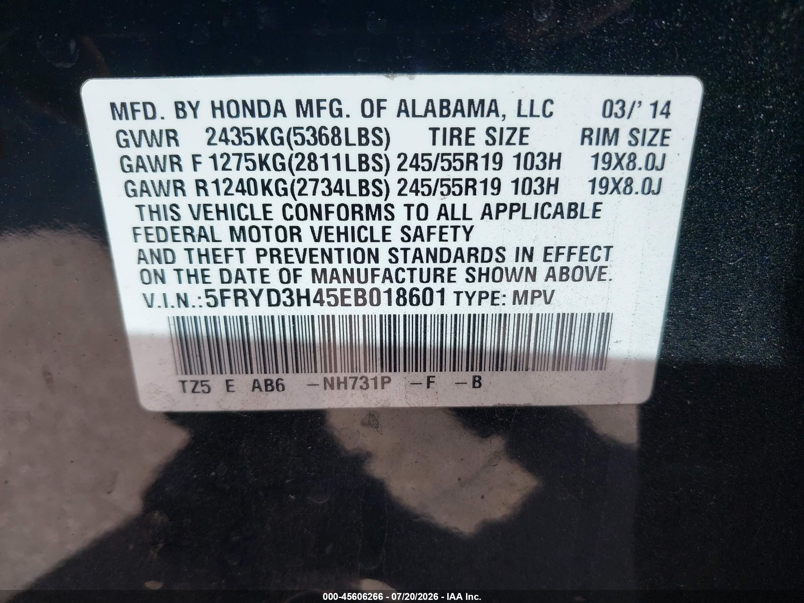2014 Acura Mdx Technology Package Black vin: 5FRYD3H45EB018601