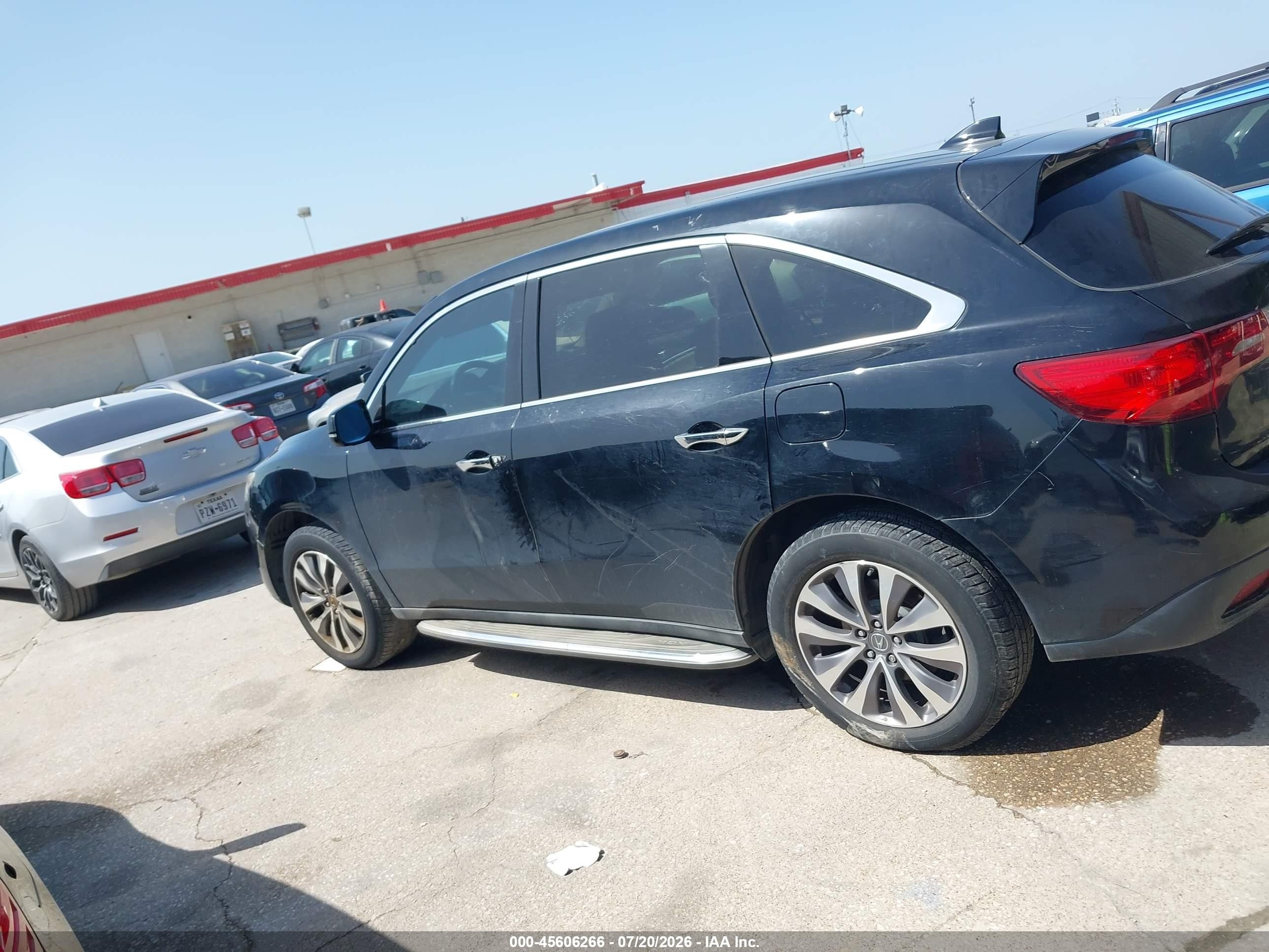 2014 Acura Mdx Technology Package Black vin: 5FRYD3H45EB018601