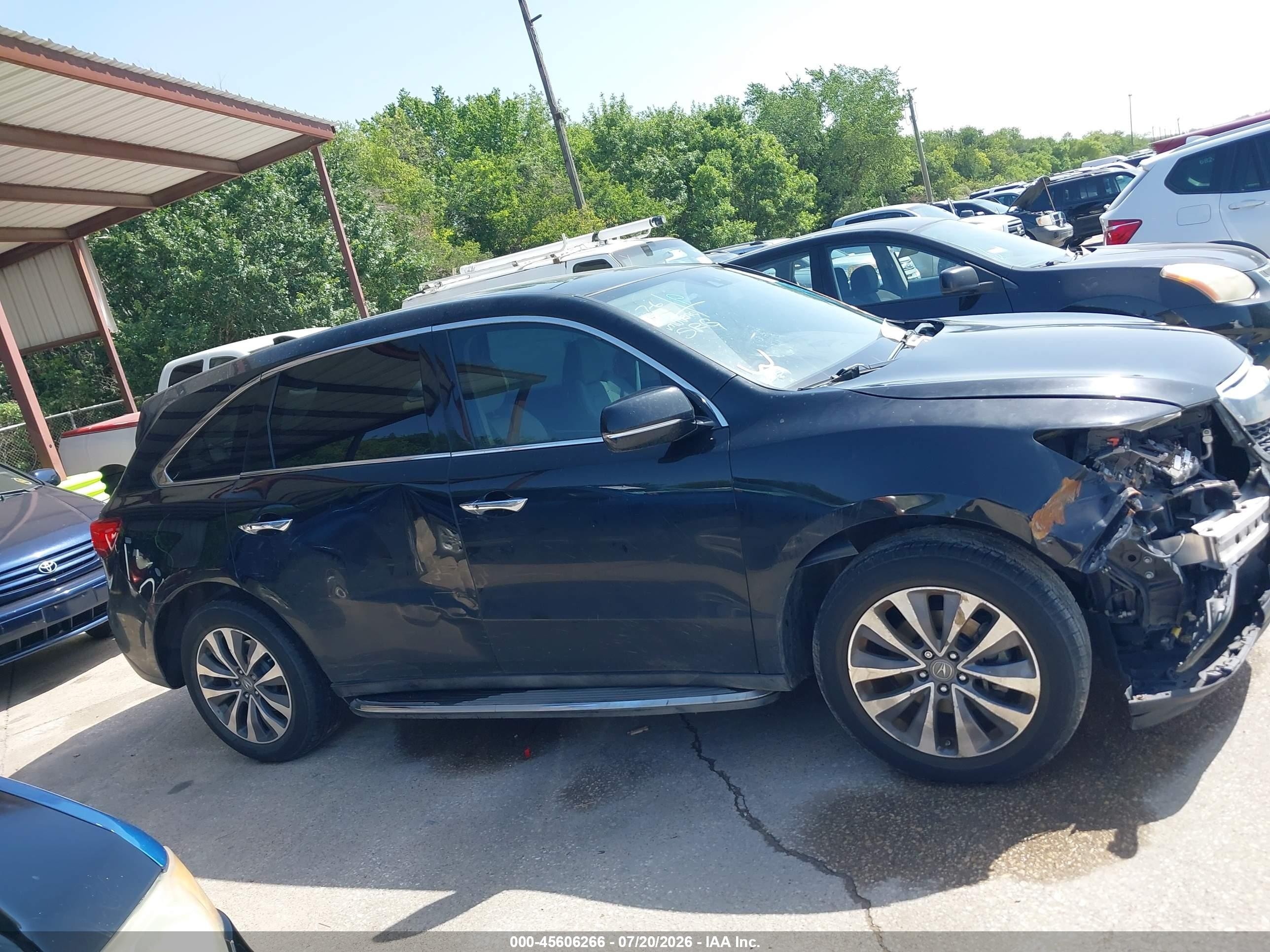 2014 Acura Mdx Technology Package Black vin: 5FRYD3H45EB018601
