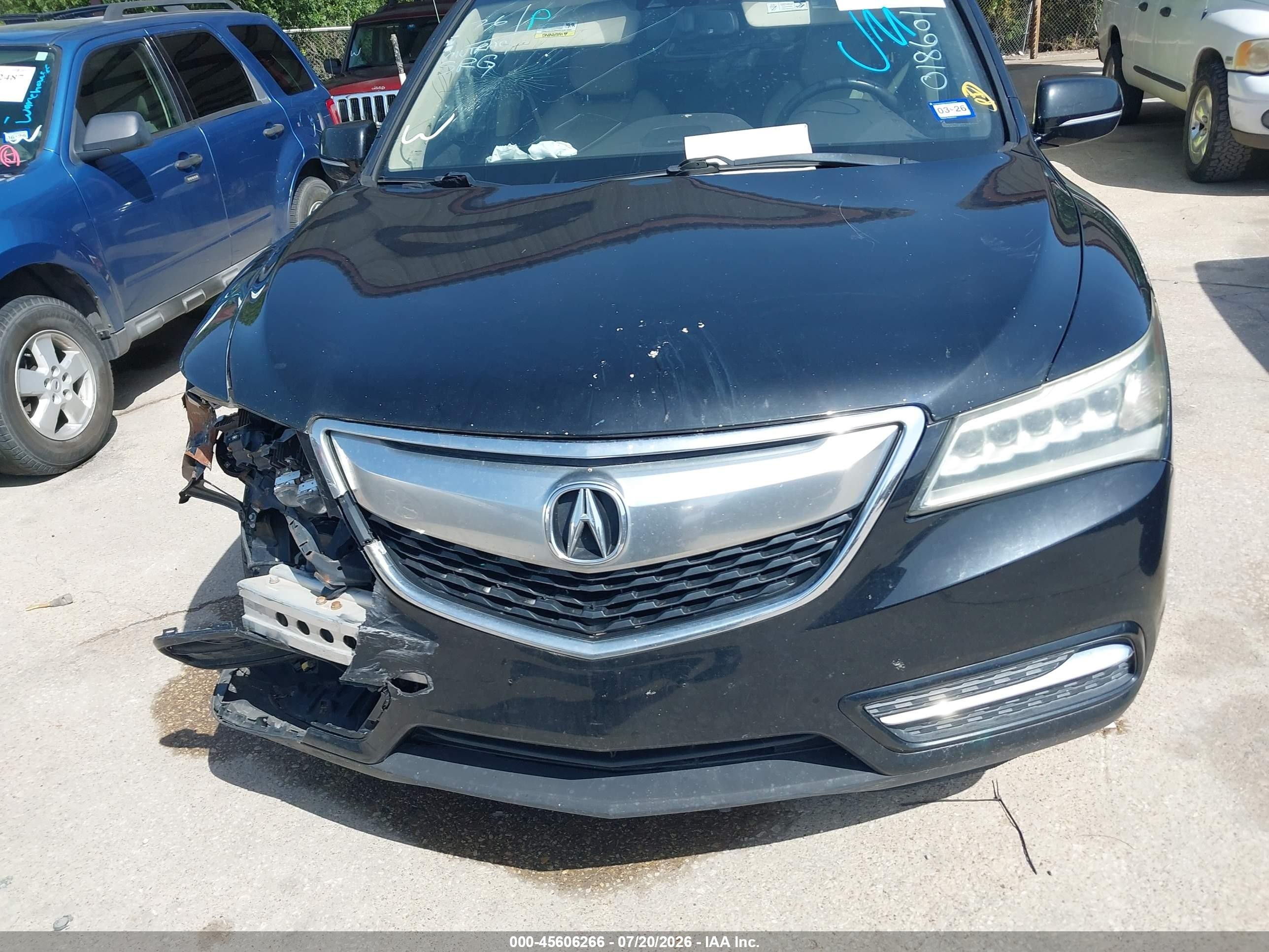 2014 Acura Mdx Technology Package Black vin: 5FRYD3H45EB018601