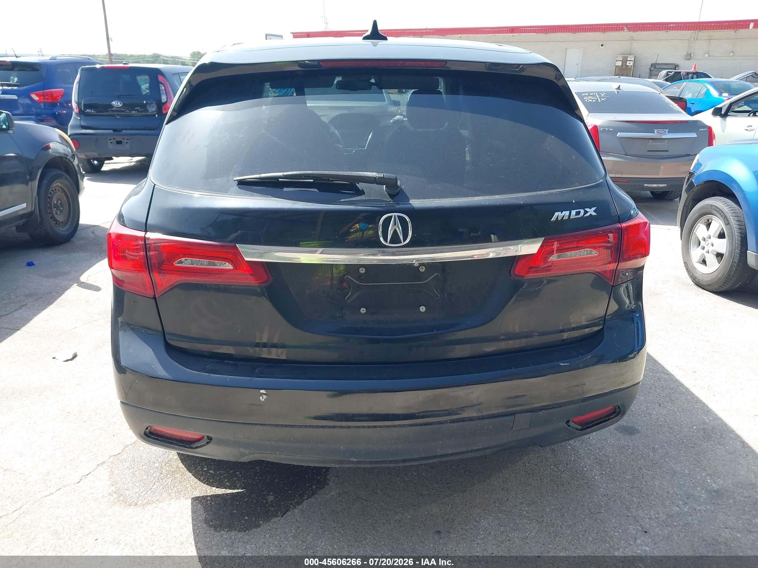 2014 Acura Mdx Technology Package Black vin: 5FRYD3H45EB018601