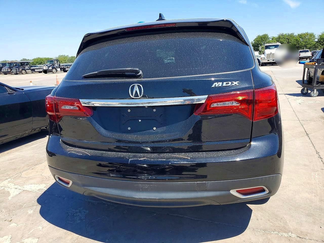 2015 Acura Mdx Technology Black vin: 5FRYD3H45FB003288
