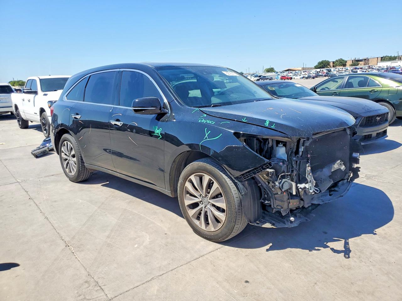 2015 Acura Mdx Technology Black vin: 5FRYD3H45FB003288
