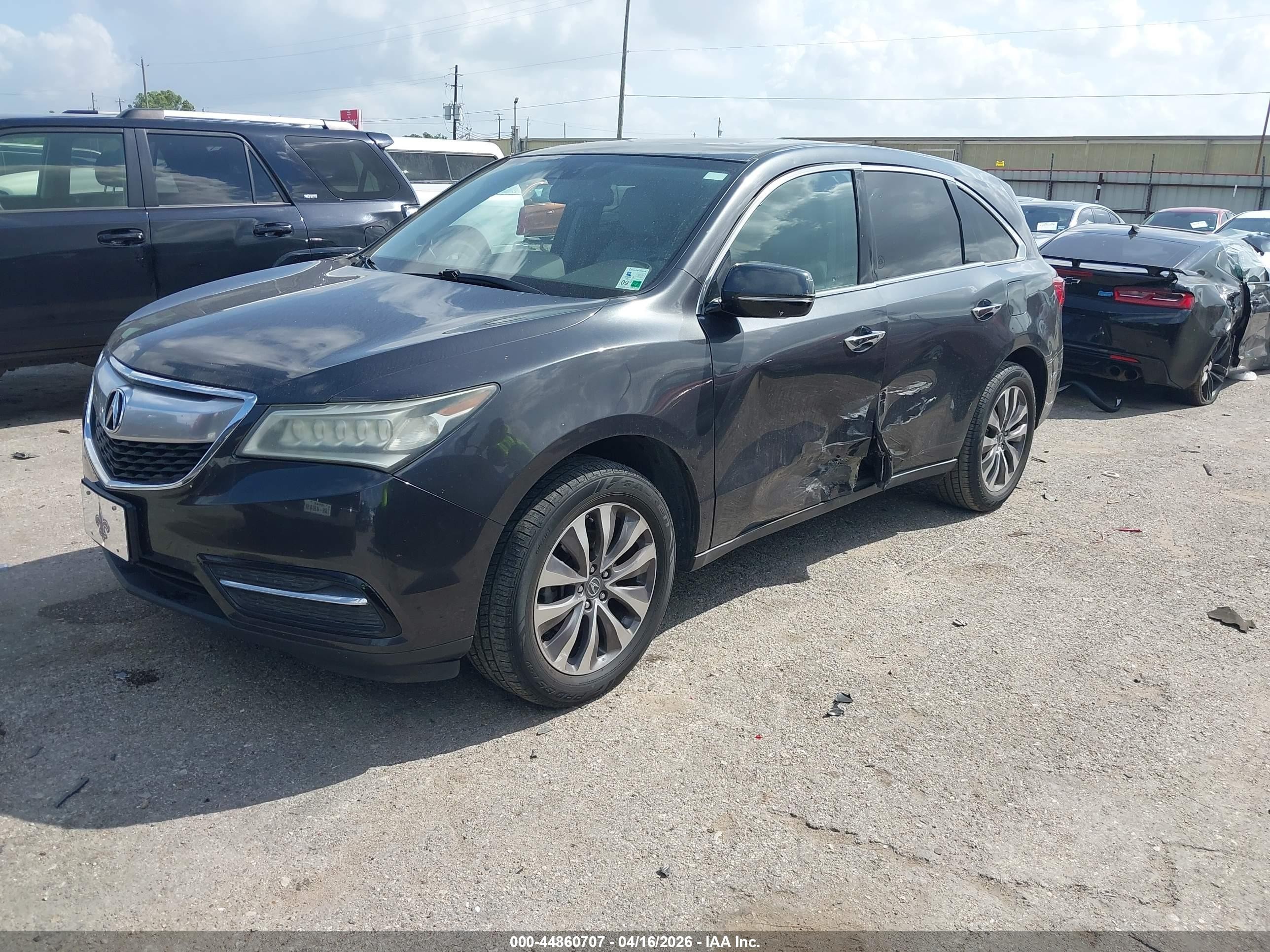 2015 Acura Mdx Technology Package Серый vin: 5FRYD3H45FB003632
