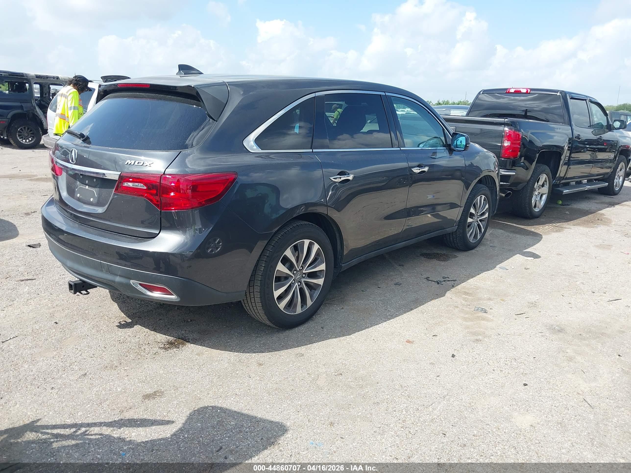 2015 Acura Mdx Technology Package Серый vin: 5FRYD3H45FB003632