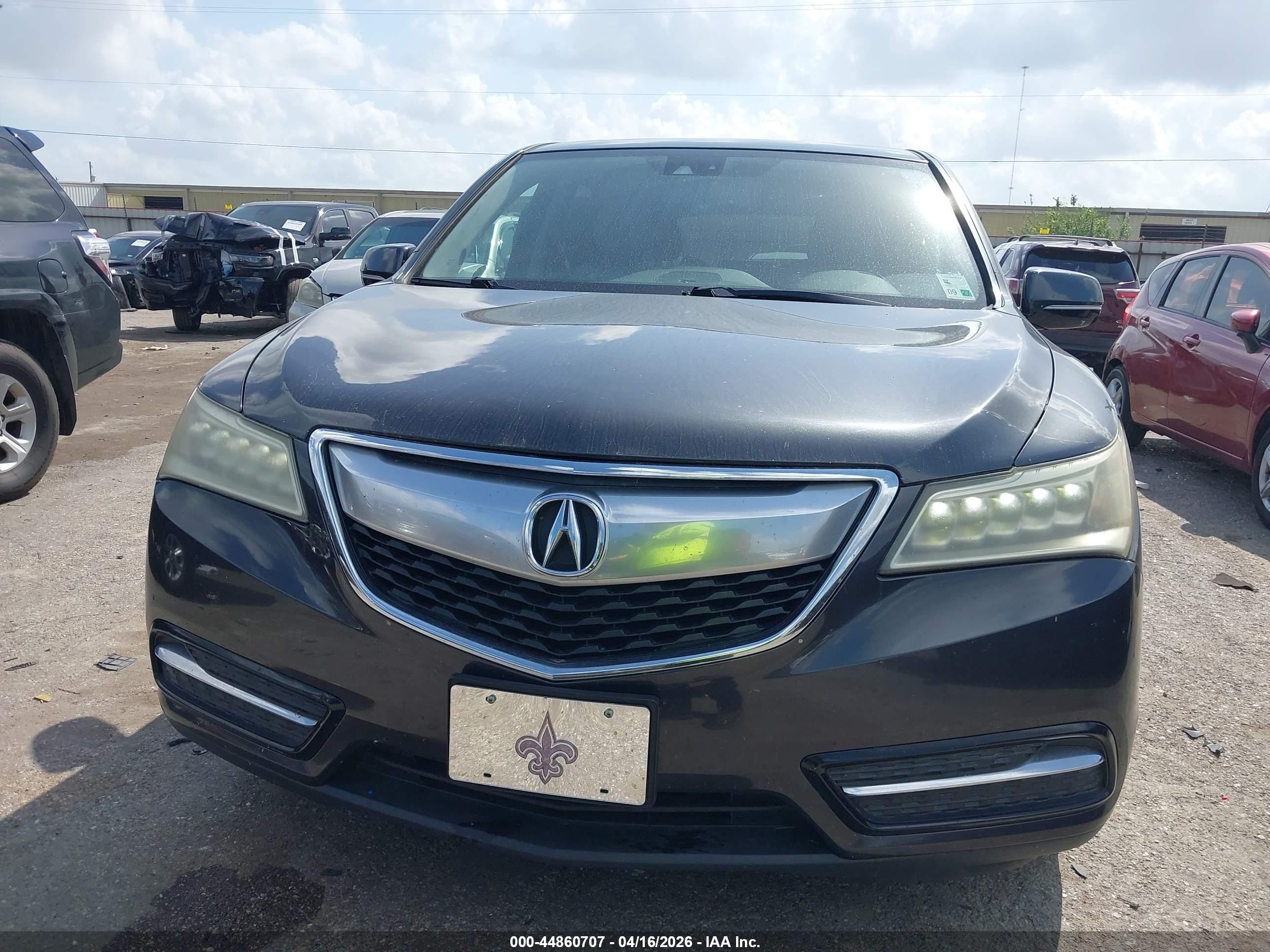 2015 Acura Mdx Technology Package Серый vin: 5FRYD3H45FB003632