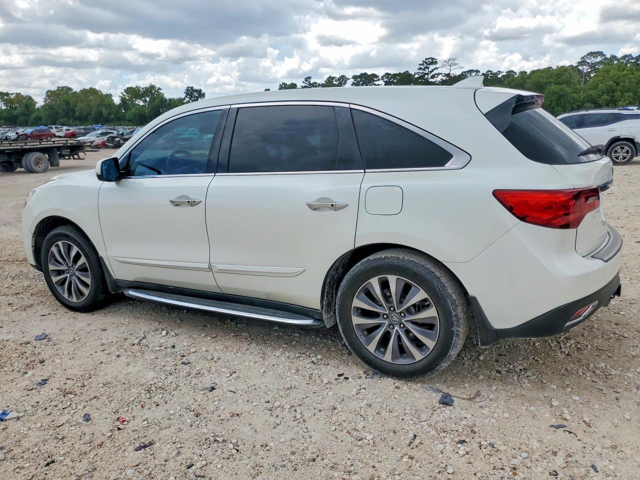 2015 Acura Mdx Technology White vin: 5FRYD3H45FB004571