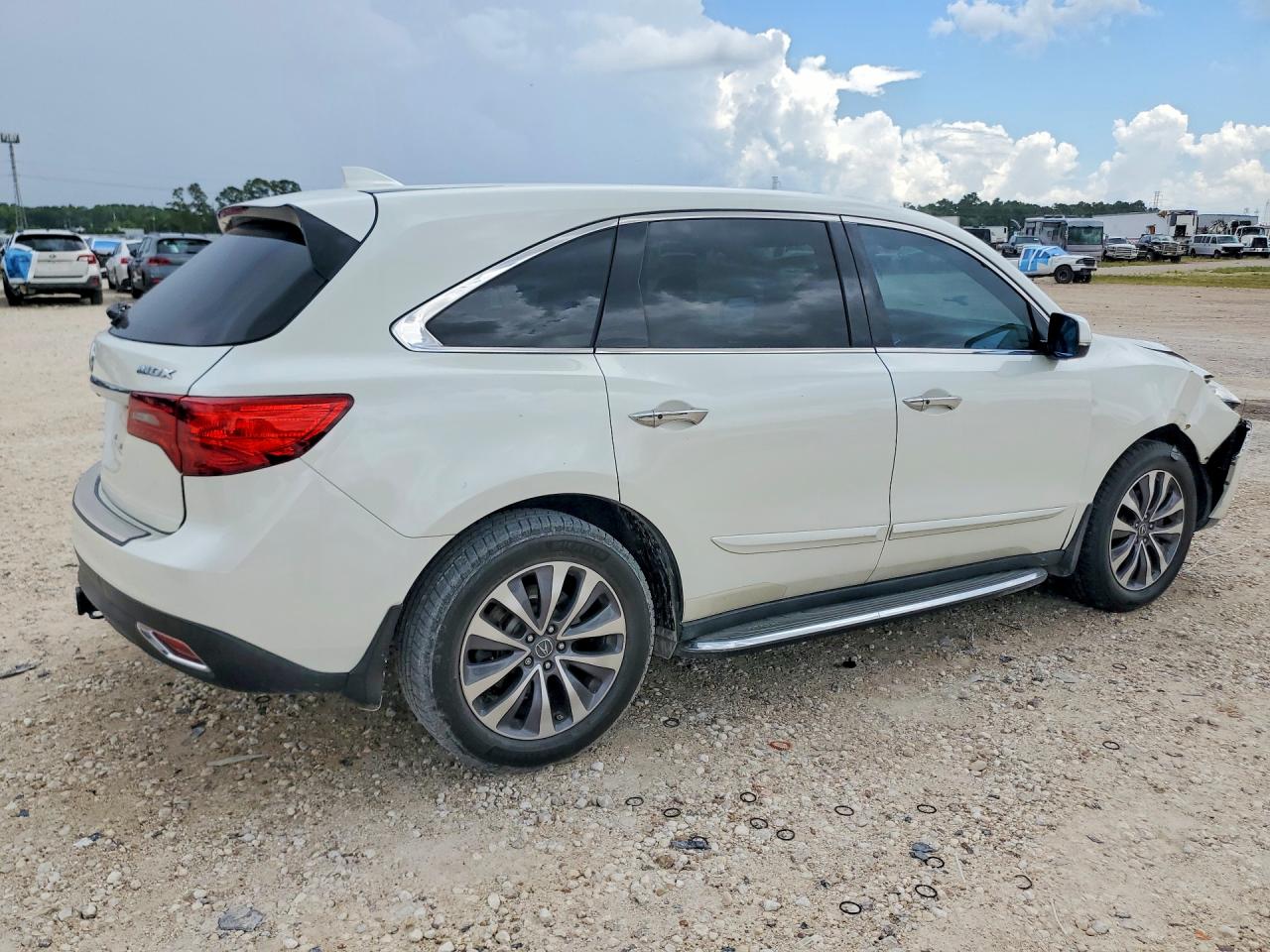 2015 Acura Mdx Technology White vin: 5FRYD3H45FB004571