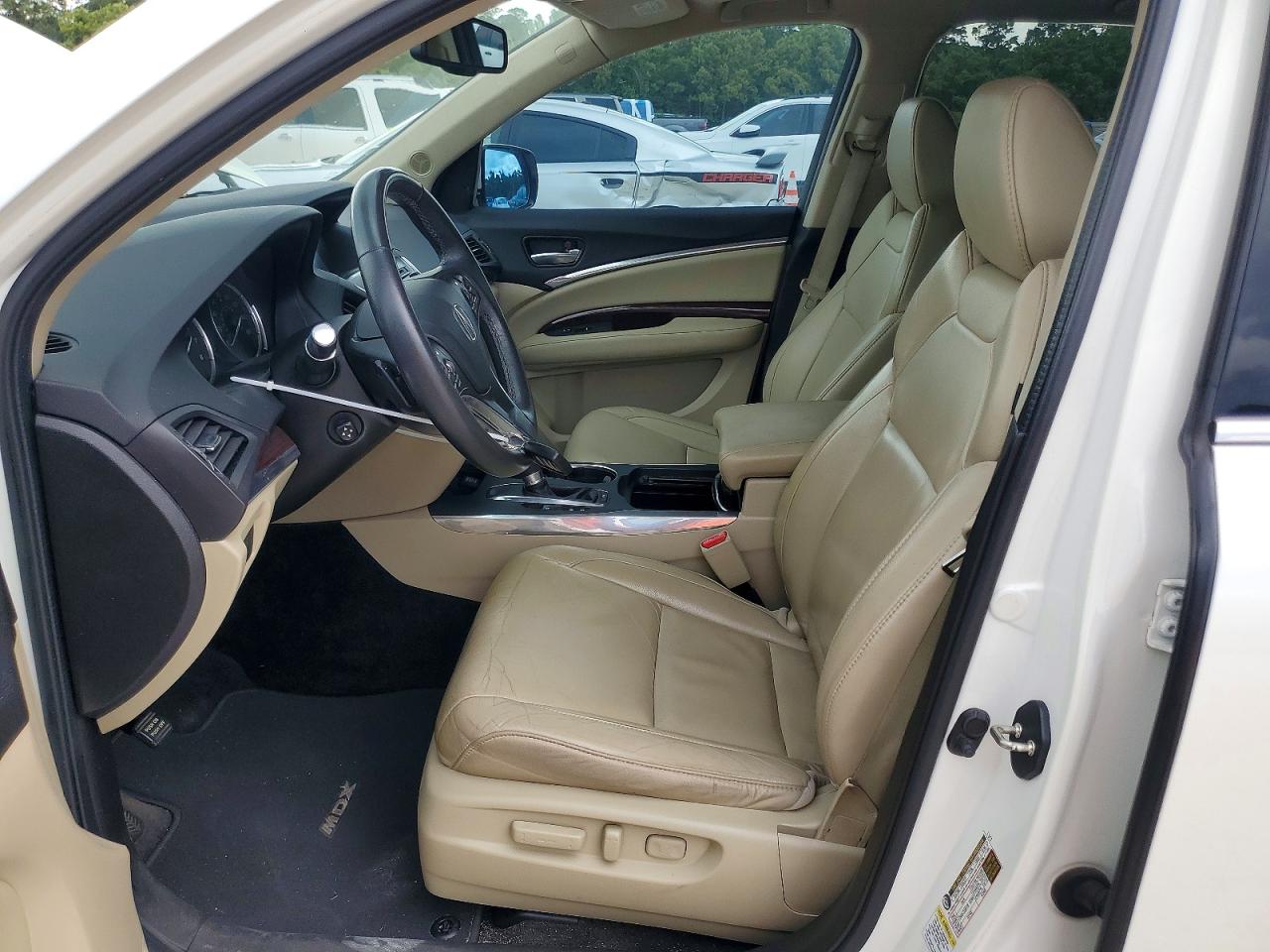 2015 Acura Mdx Technology White vin: 5FRYD3H45FB004571