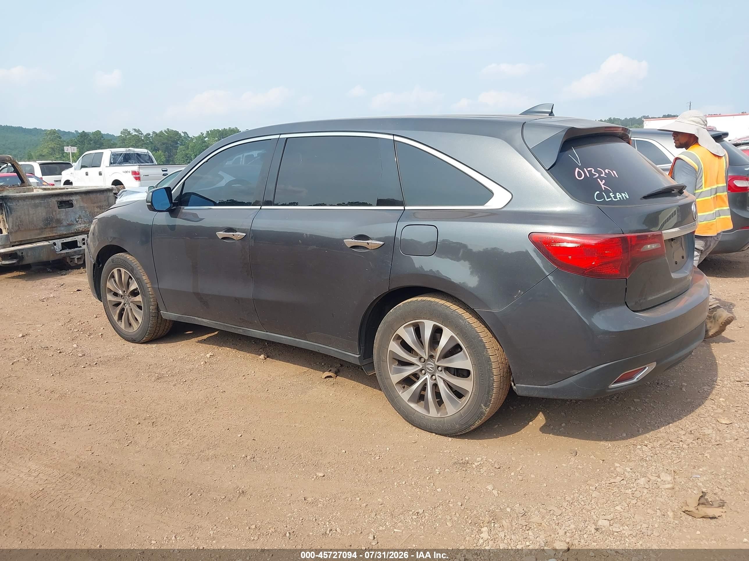 2015 Acura Mdx Technology Package Black vin: 5FRYD3H45FB013271