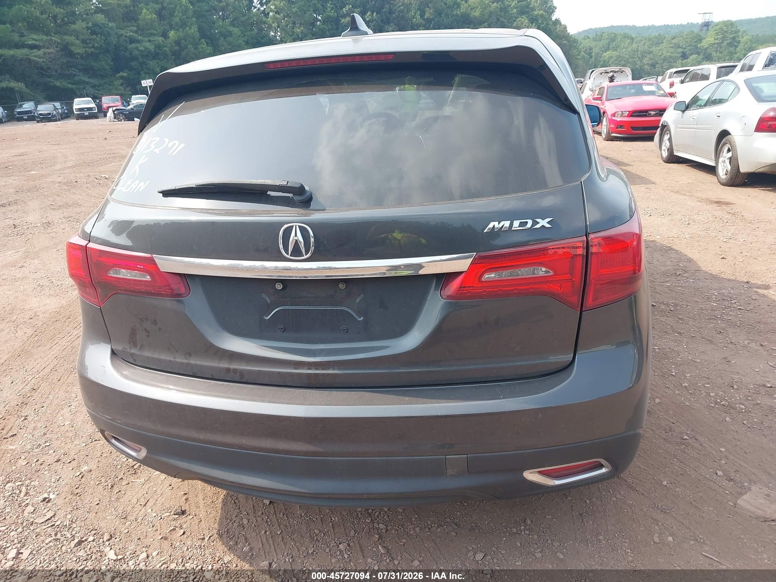 2015 Acura Mdx Technology Package Black vin: 5FRYD3H45FB013271