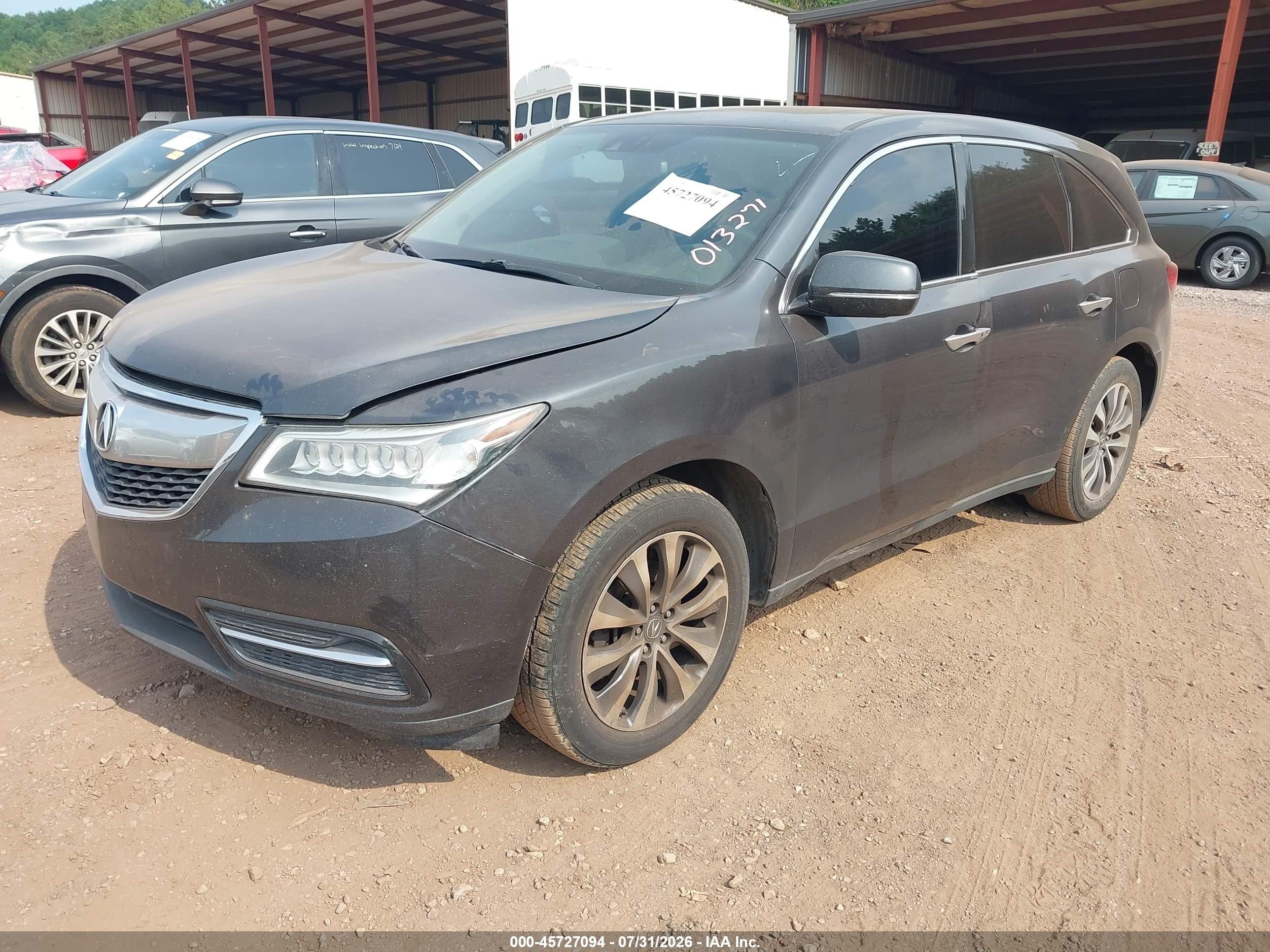 2015 Acura Mdx Technology Package Black vin: 5FRYD3H45FB013271