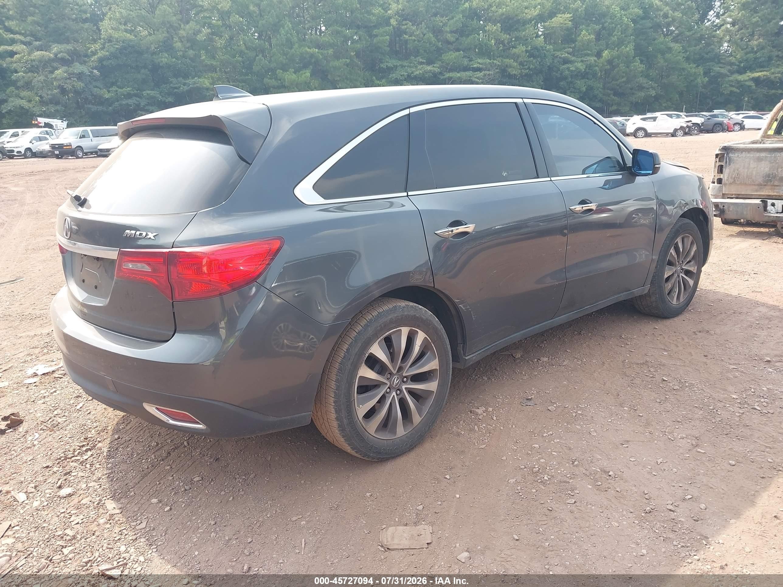 2015 Acura Mdx Technology Package Black vin: 5FRYD3H45FB013271