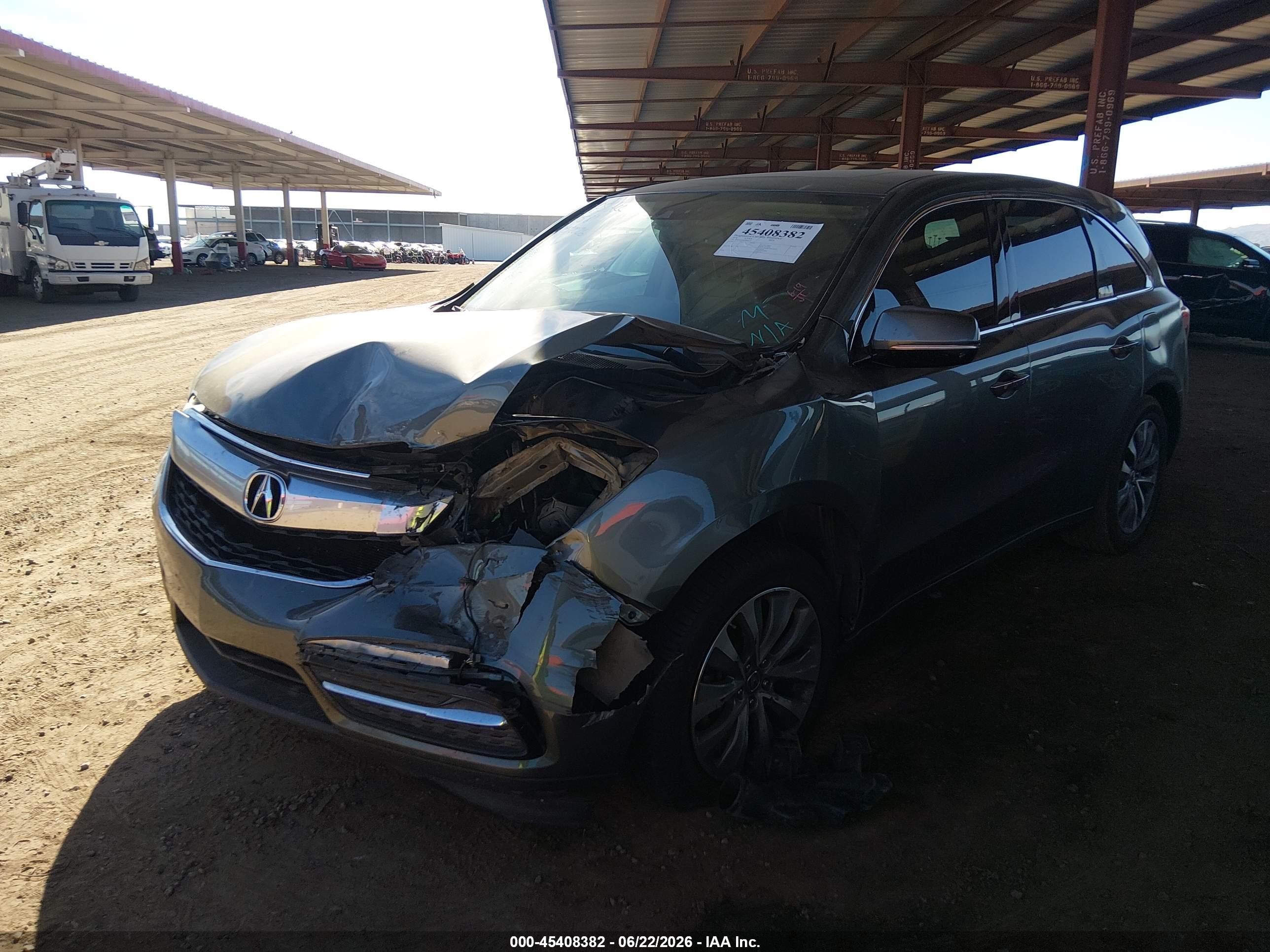 2014 Acura Mdx Technology Package Gray vin: 5FRYD3H46EB002374