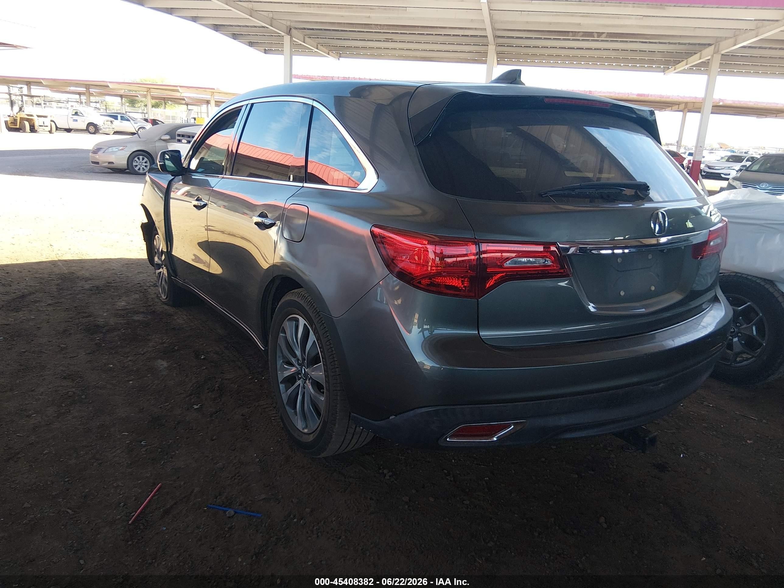2014 Acura Mdx Technology Package Gray vin: 5FRYD3H46EB002374