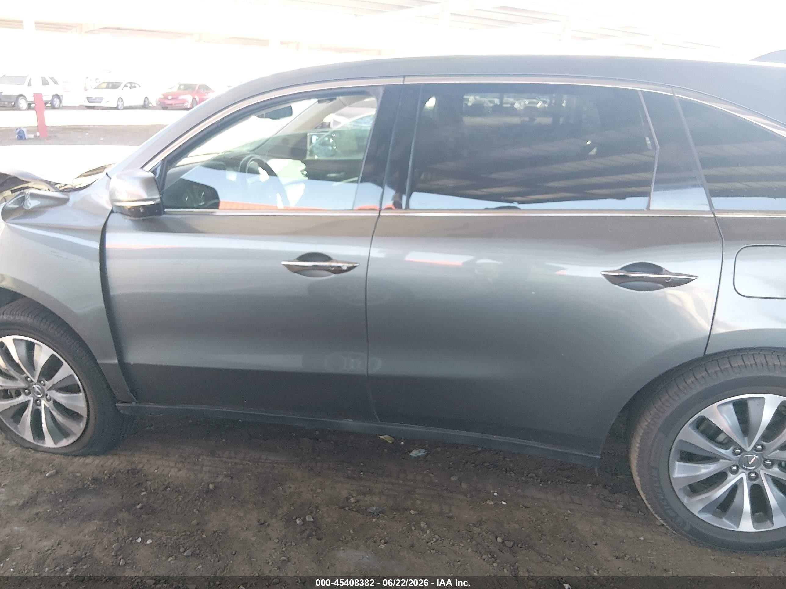2014 Acura Mdx Technology Package Gray vin: 5FRYD3H46EB002374