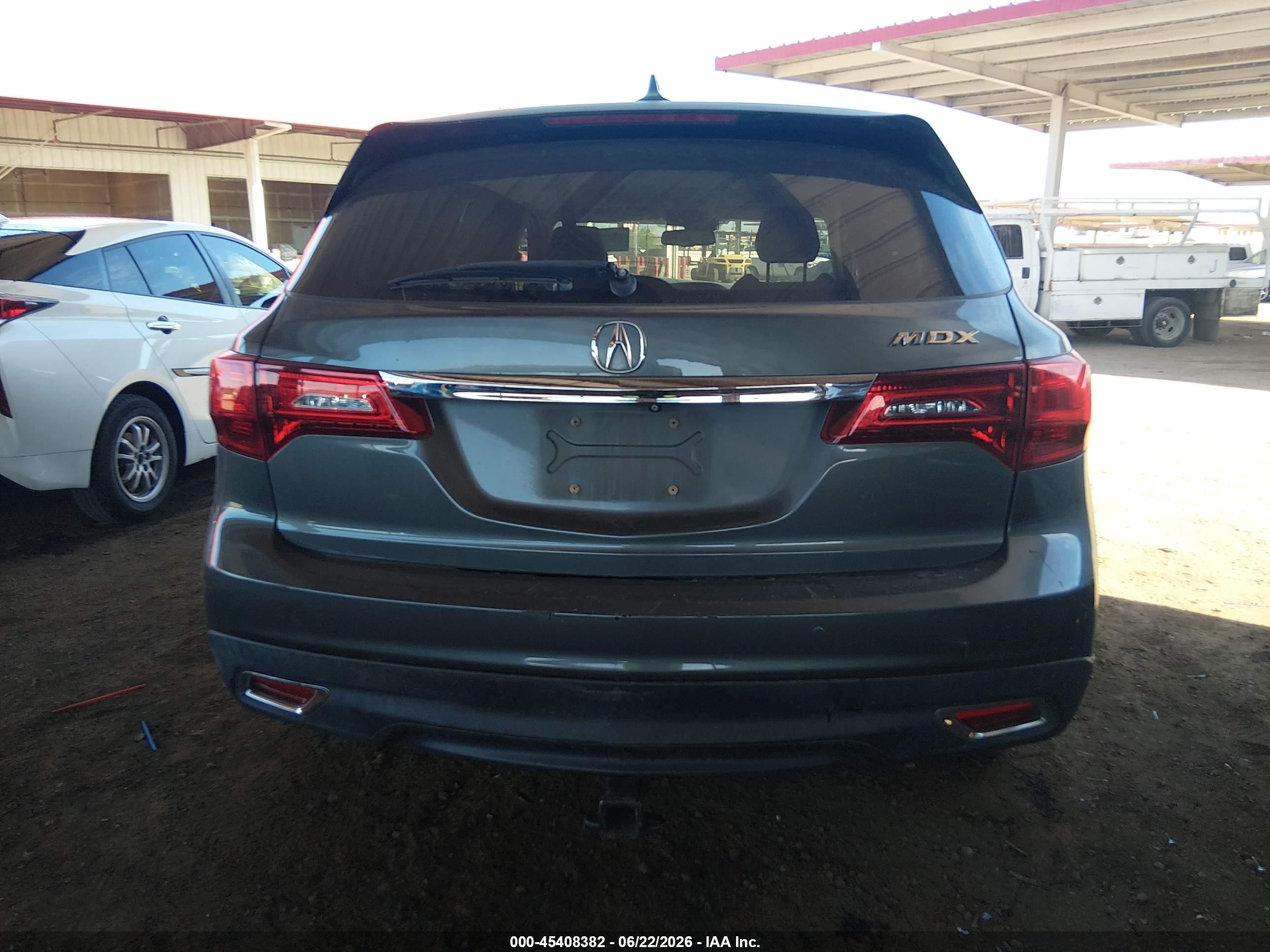 2014 Acura Mdx Technology Package Gray vin: 5FRYD3H46EB002374