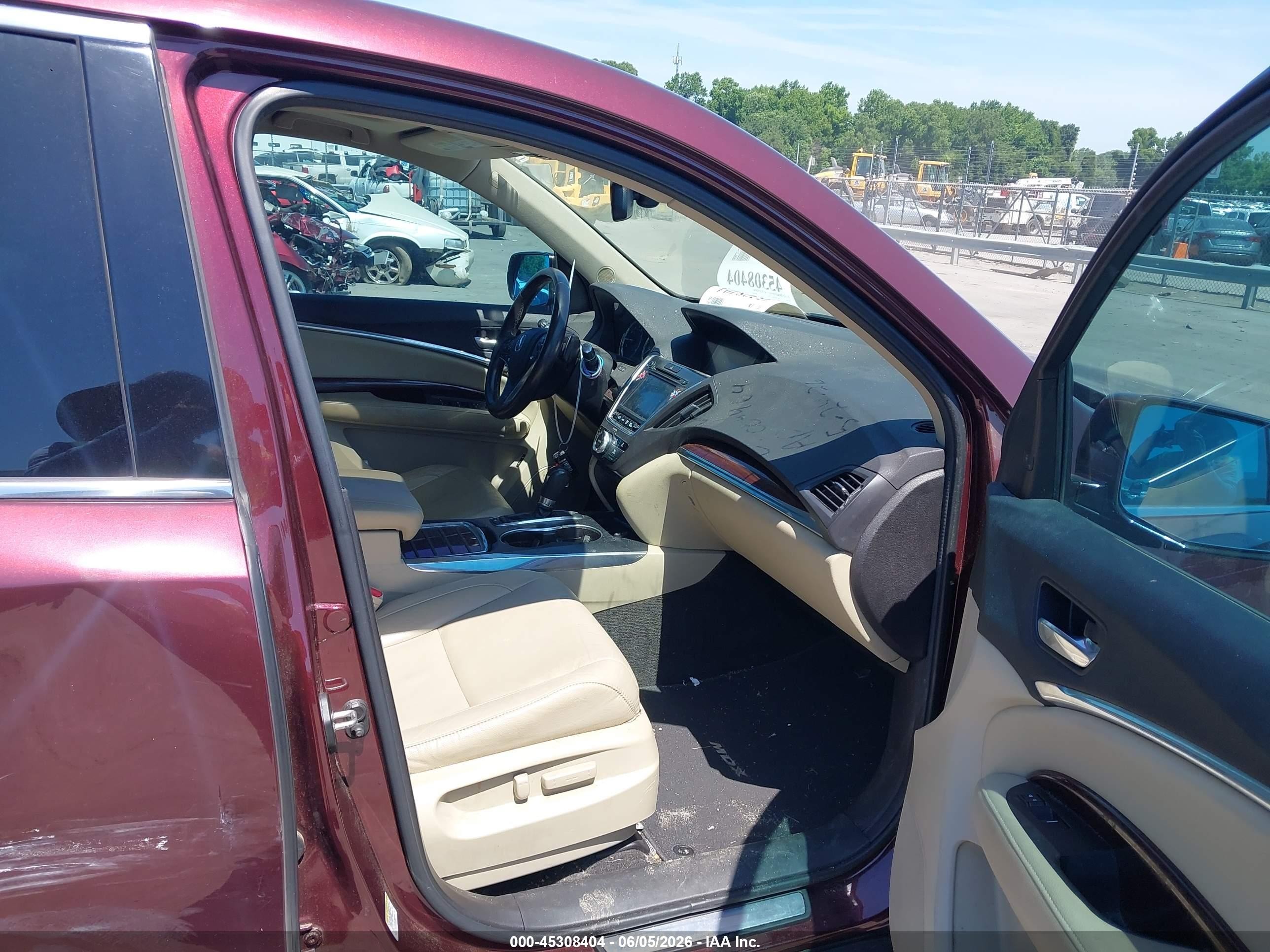 2014 Acura Mdx Technology Package Maroon vin: 5FRYD3H46EB004464
