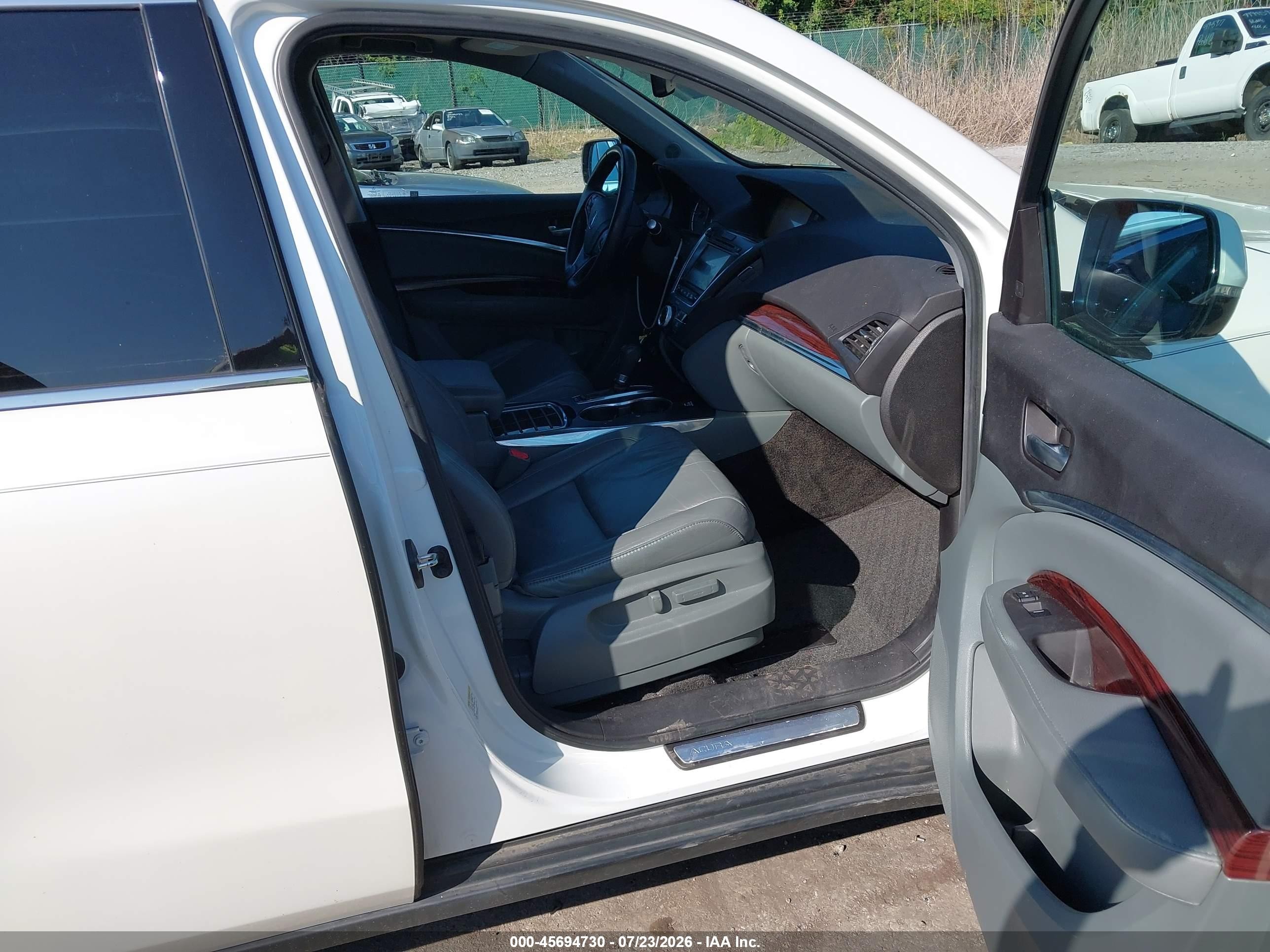2014 Acura Mdx Technology Package White vin: 5FRYD3H46EB012404
