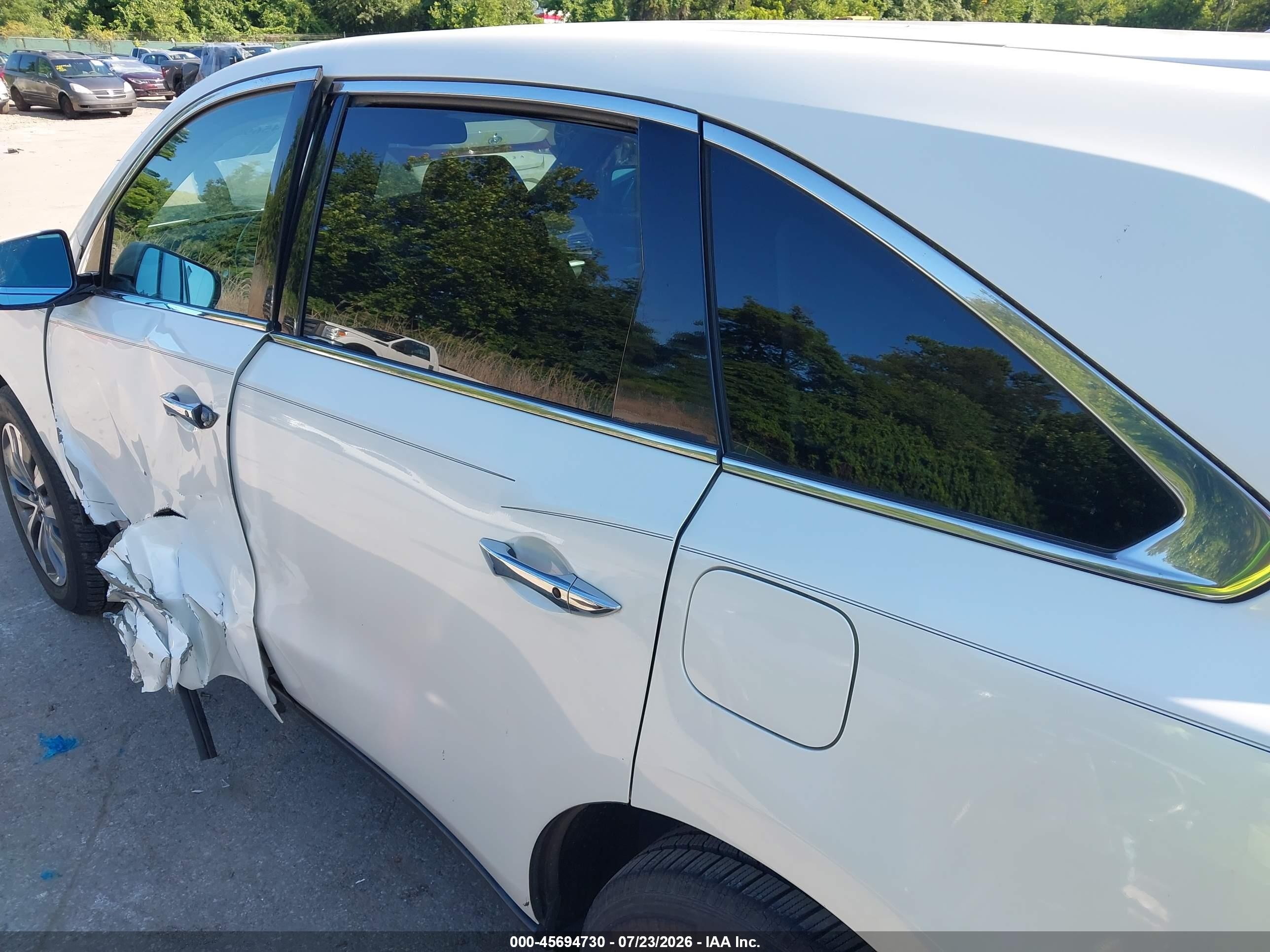 2014 Acura Mdx Technology Package White vin: 5FRYD3H46EB012404