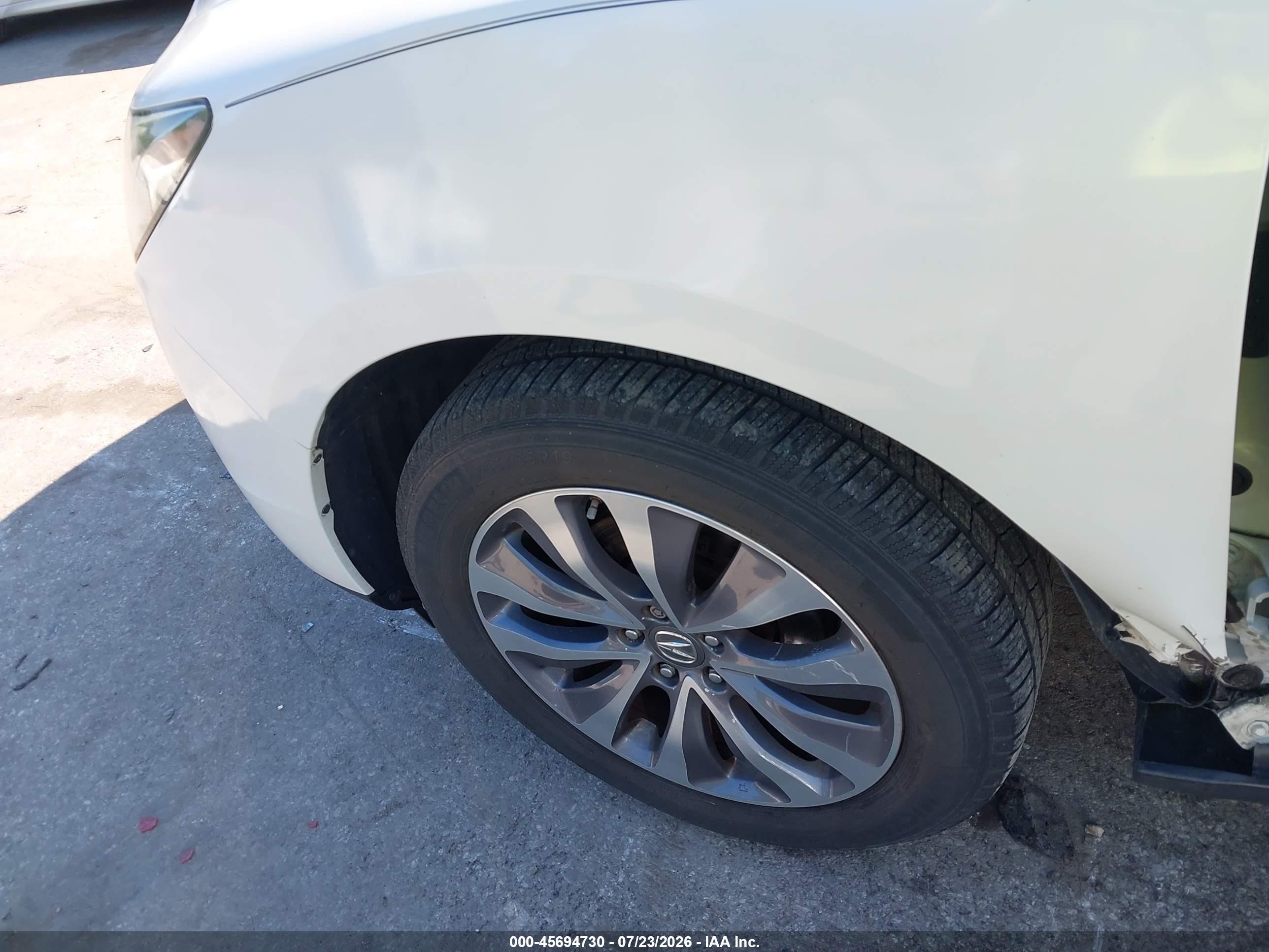 2014 Acura Mdx Technology Package White vin: 5FRYD3H46EB012404