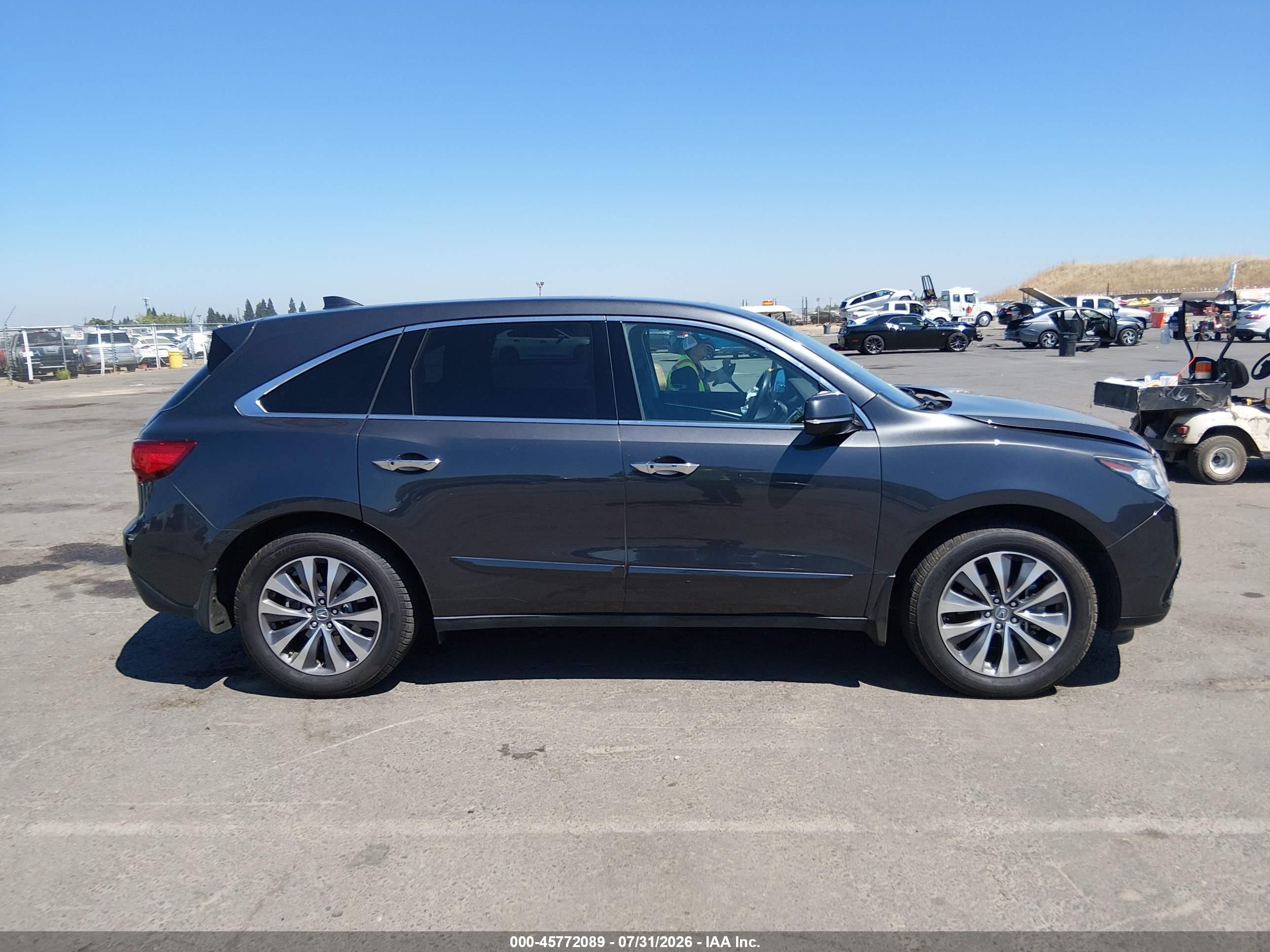 2014 Acura Mdx Technology Package Black vin: 5FRYD3H46EB014623