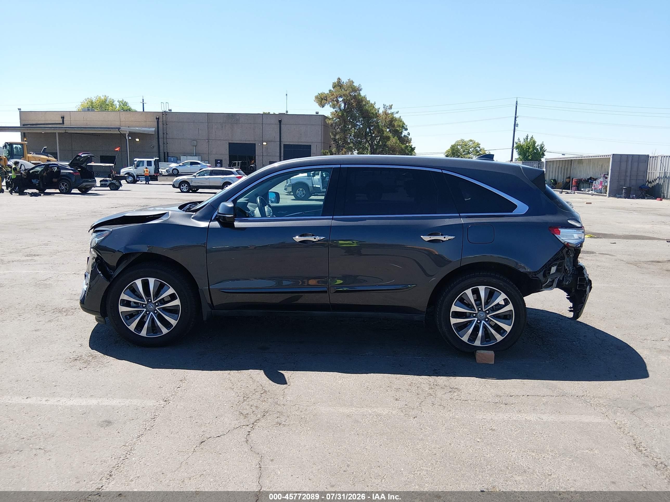 2014 Acura Mdx Technology Package Black vin: 5FRYD3H46EB014623