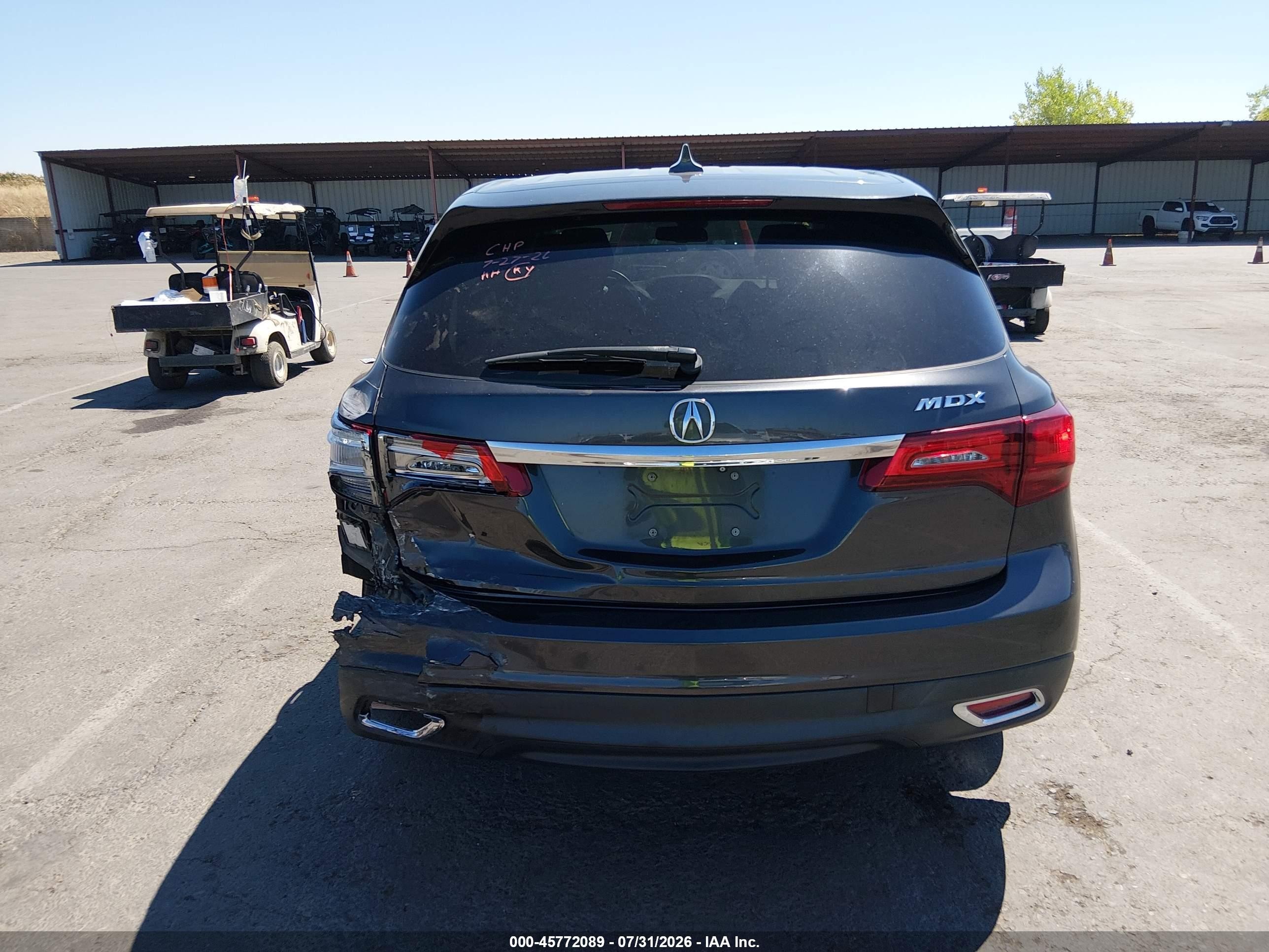2014 Acura Mdx Technology Package Black vin: 5FRYD3H46EB014623
