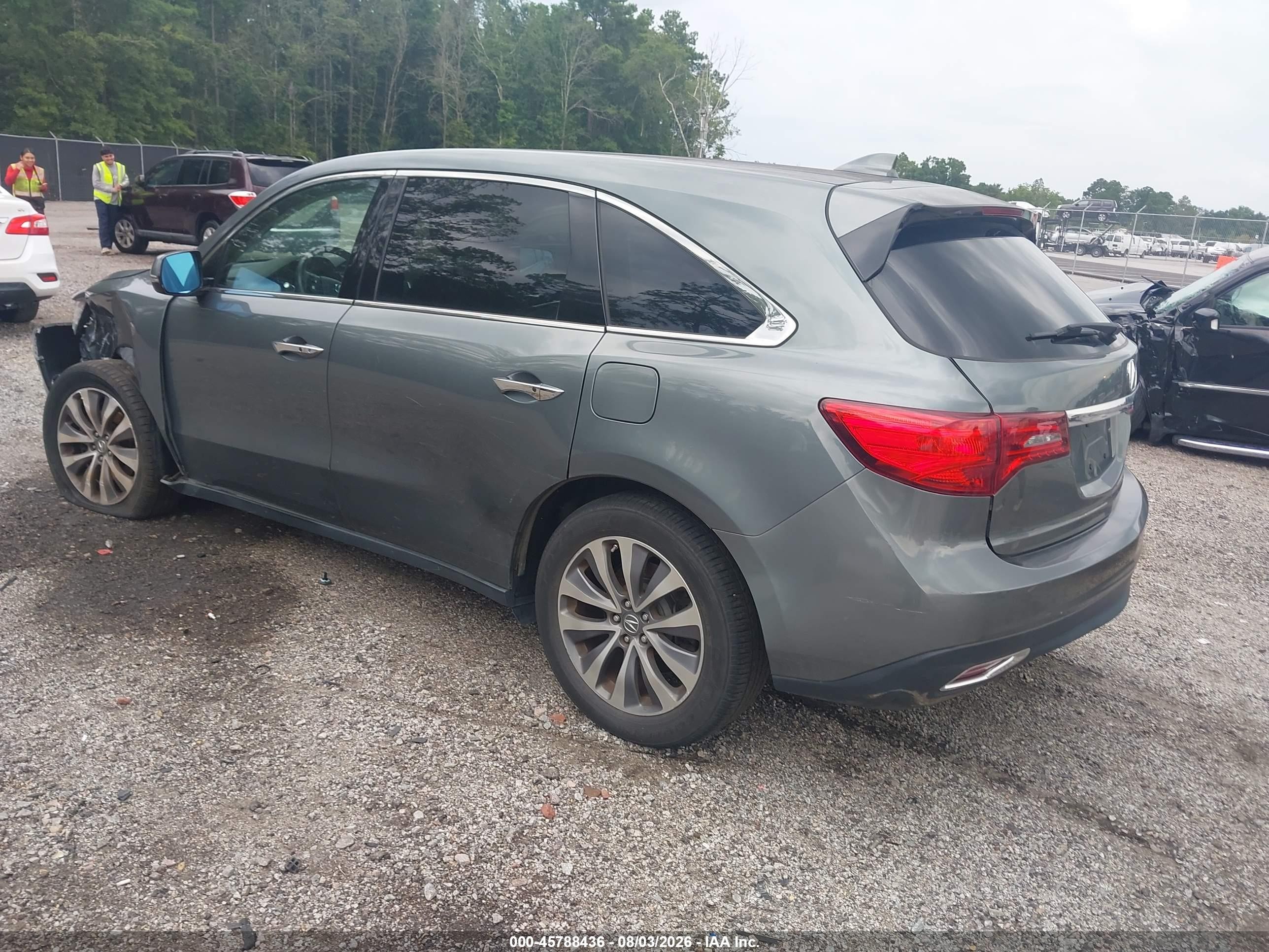 2015 Acura Mdx Technology Package Gray vin: 5FRYD3H46FB006815