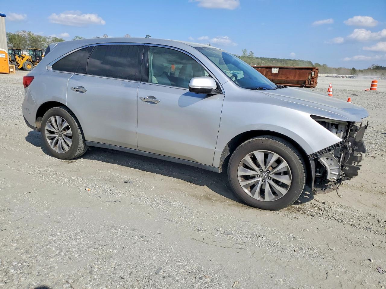 2015 Acura Mdx Technology Серебряный vin: 5FRYD3H46FB014753