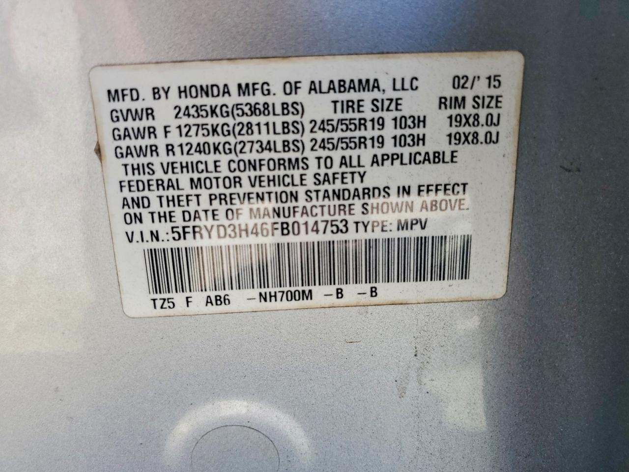 2015 Acura Mdx Technology Серебряный vin: 5FRYD3H46FB014753