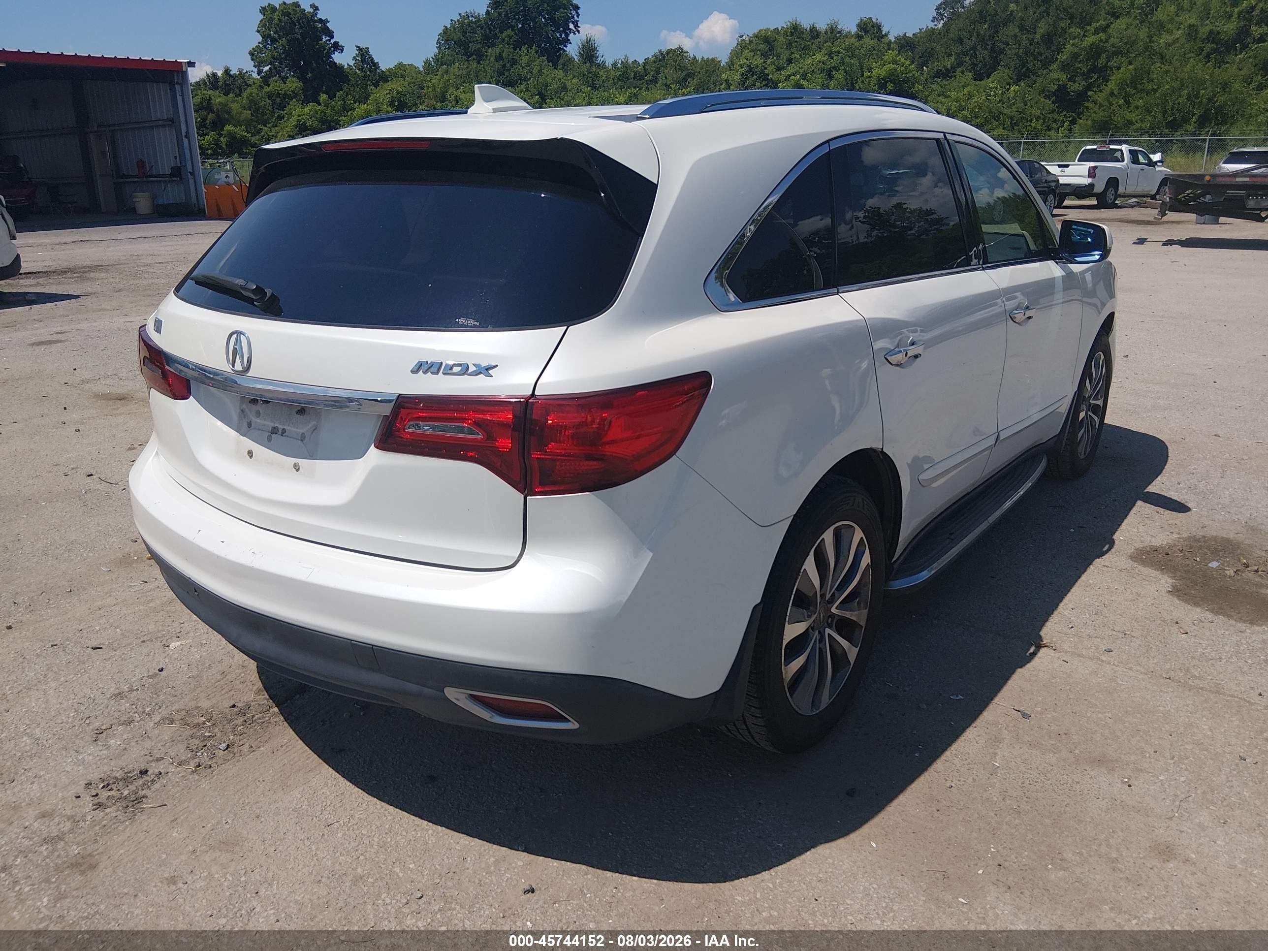2014 Acura Mdx Technology Package Белый vin: 5FRYD3H47EB010757