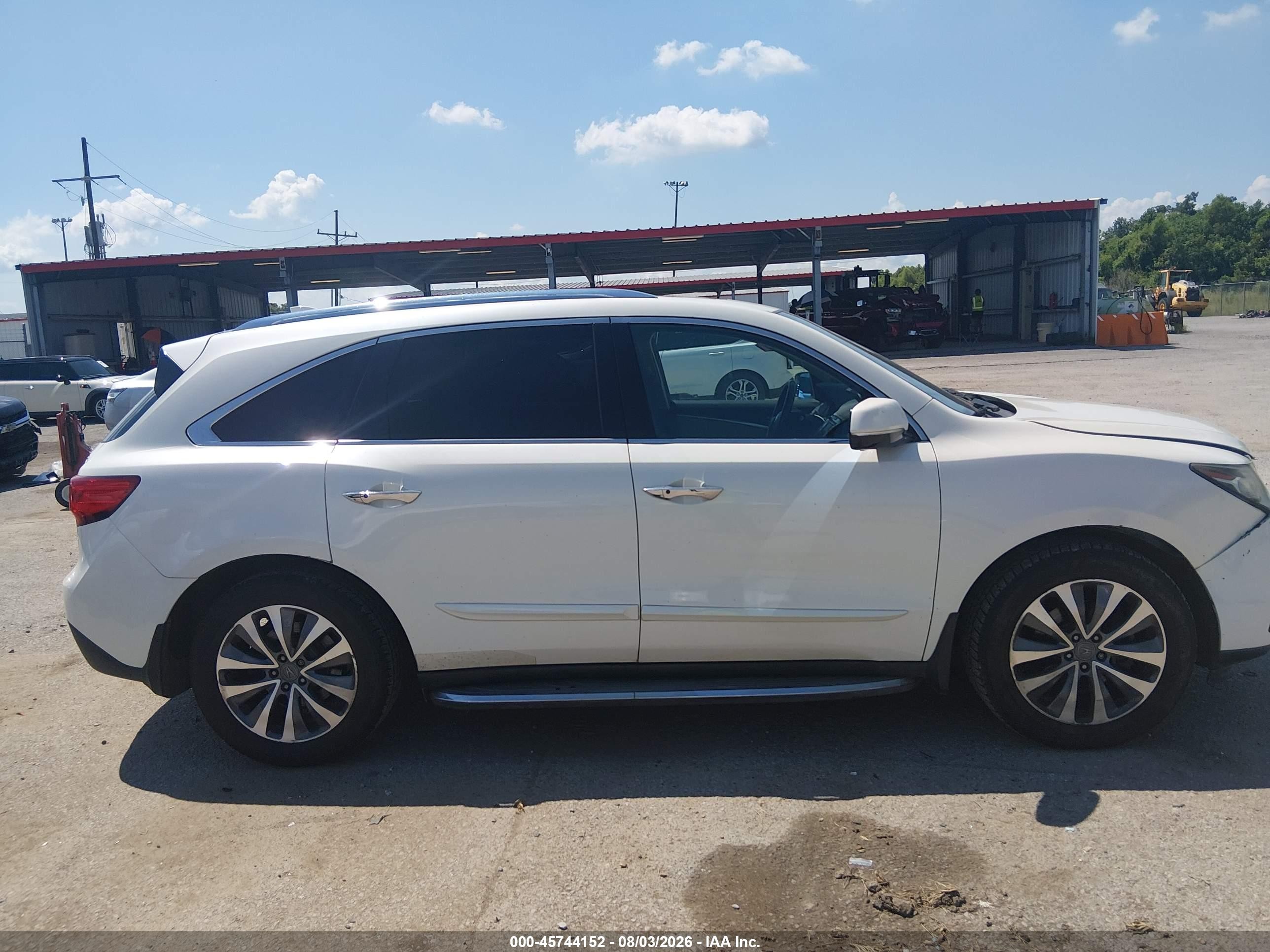 2014 Acura Mdx Technology Package Белый vin: 5FRYD3H47EB010757